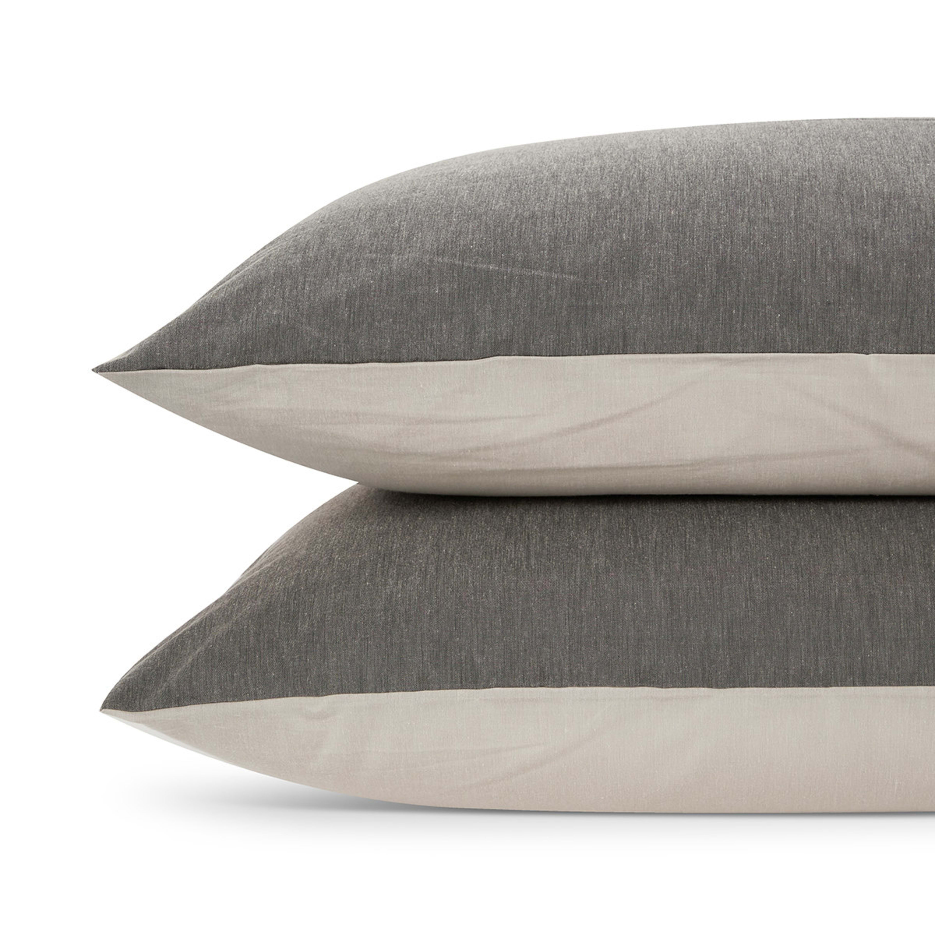 8 Billy Cotton Rich Reversible Quilt Cover Set - Double Bed, Grey, 8 of 10