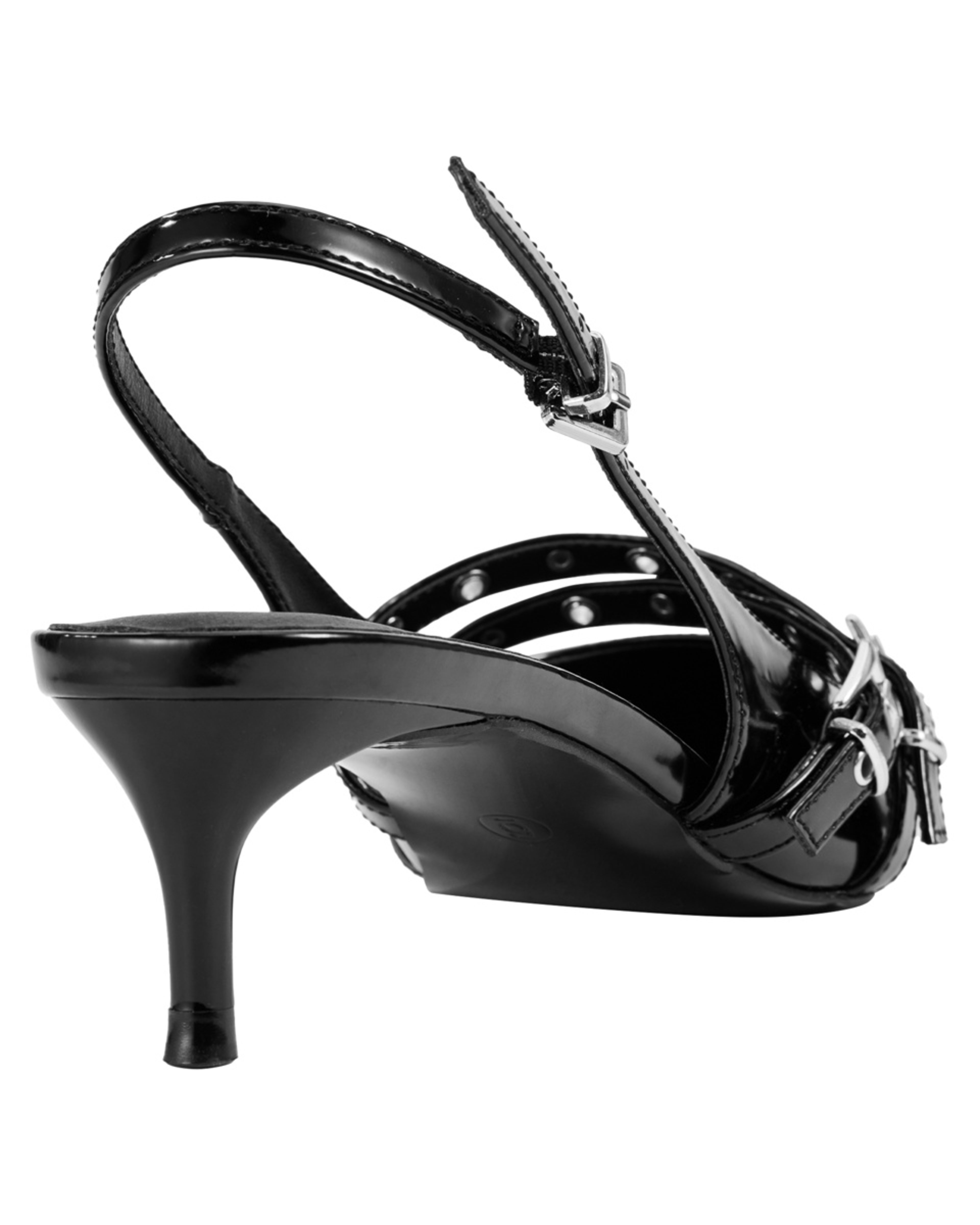 4 Strappy Kitten Heels BLACK, 4 of 5