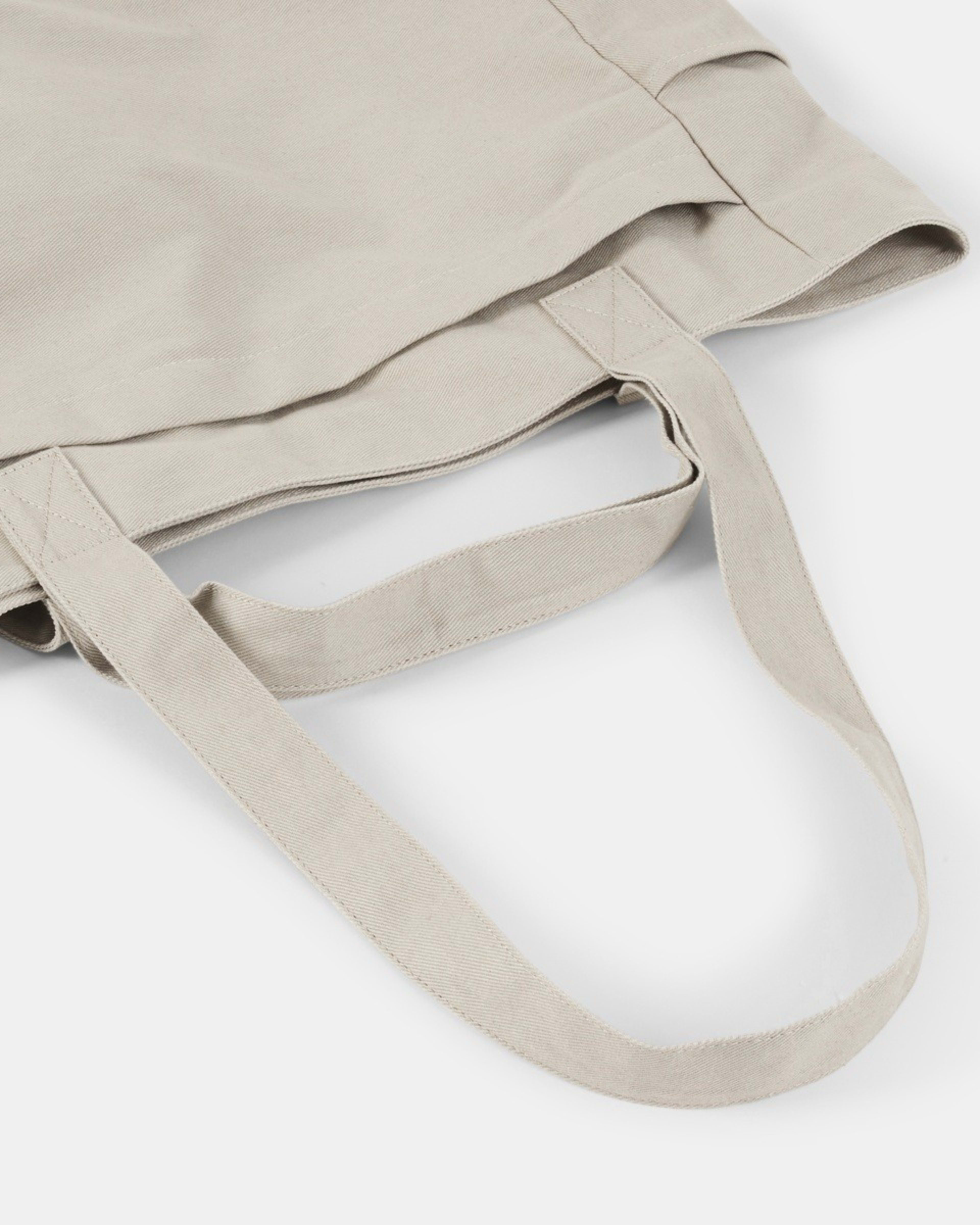 4 Woven Oversized Tote BONE BEIGE, 4 of 5