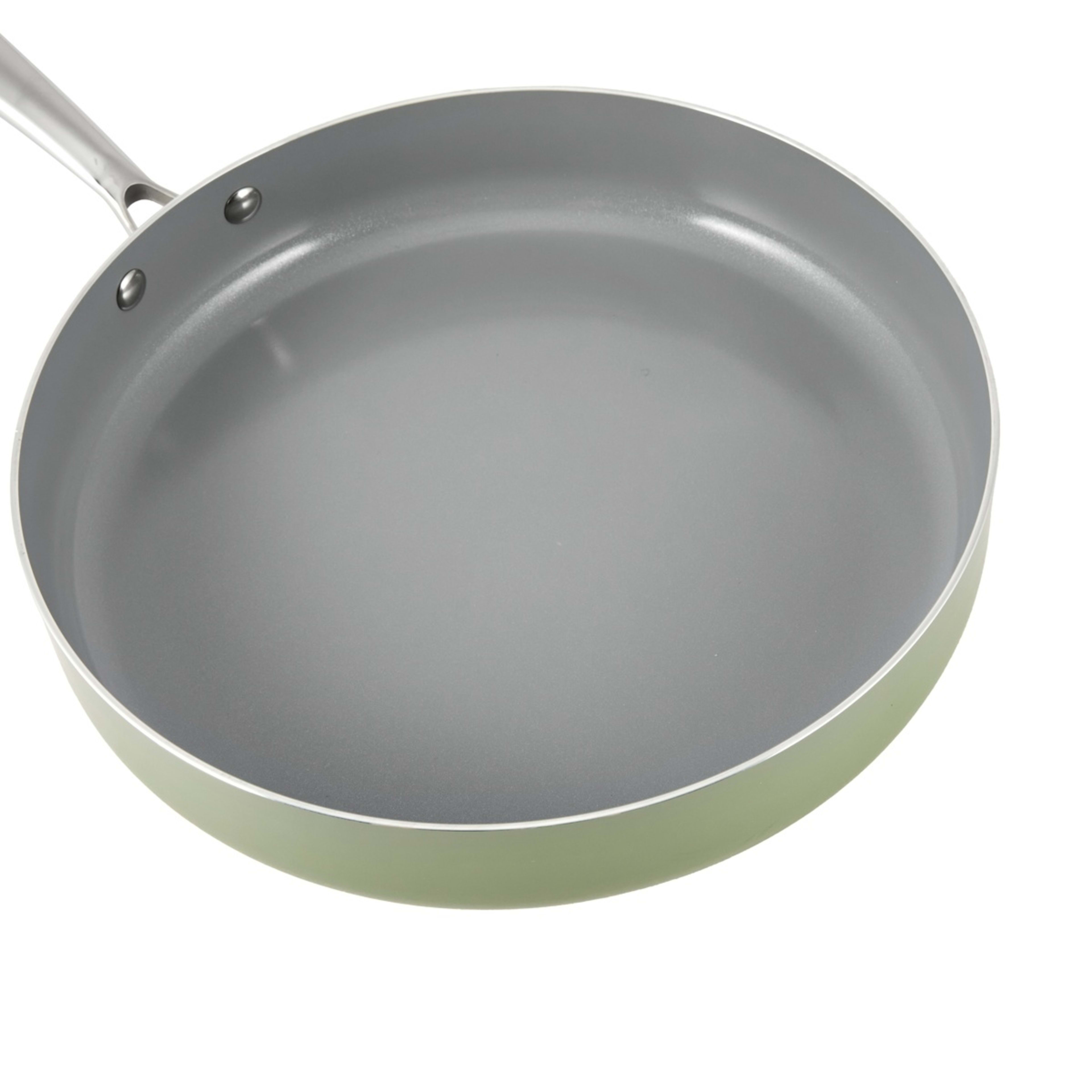 4 28cm Ceramic Non-Stick Frypan - Green, 4 of 7