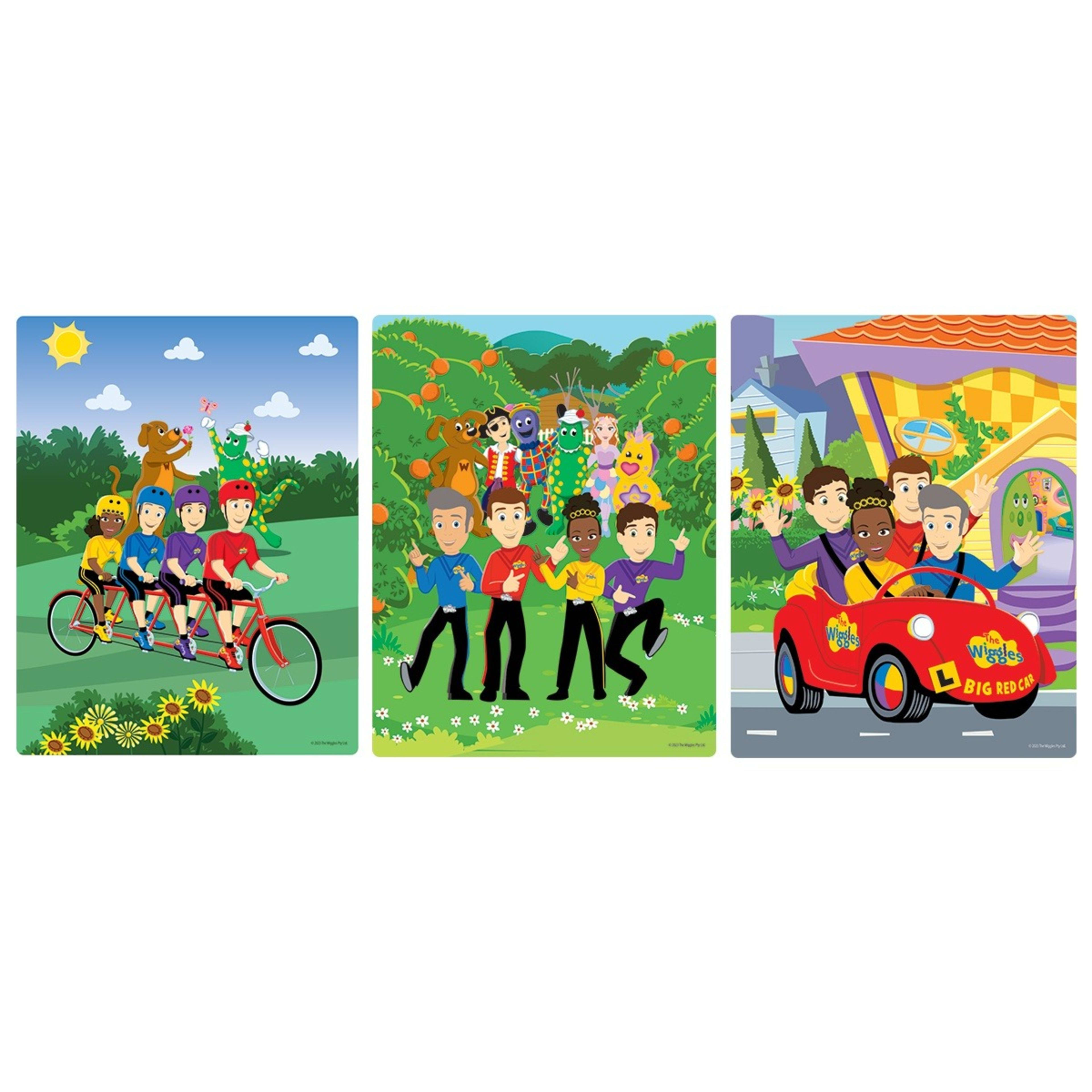 3 Pack The Wiggles Frame Tray Puzzles Kmart
