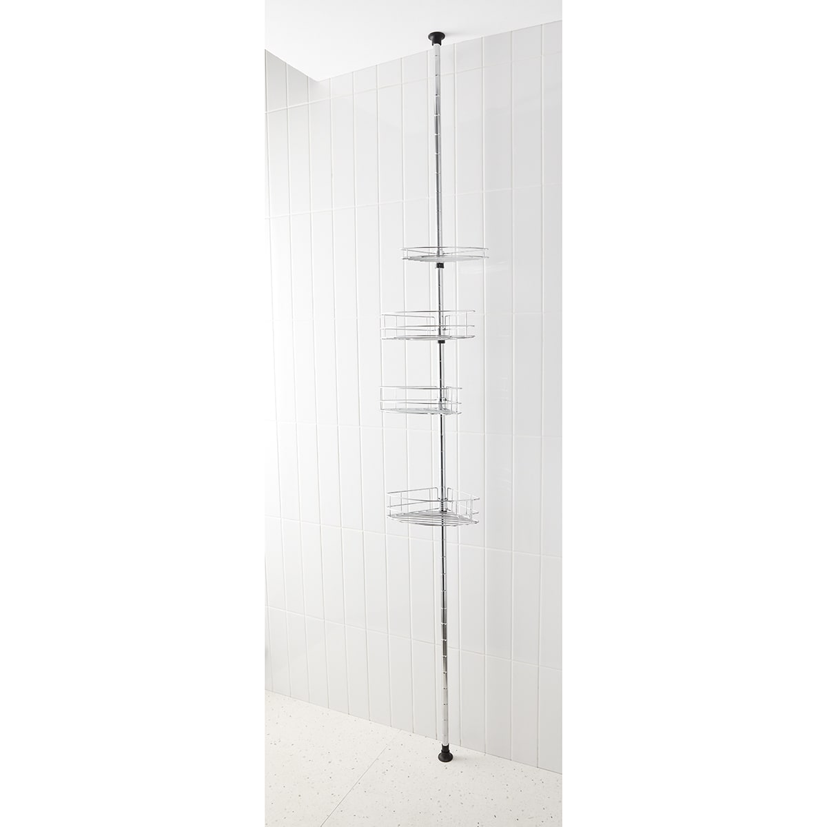 Telescopic Shower Caddy Silver Look Kmart
