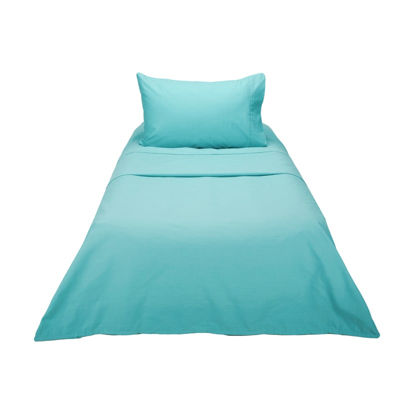 180 Thread Count Sheet Set King Single Bed, Aqua Kmart
