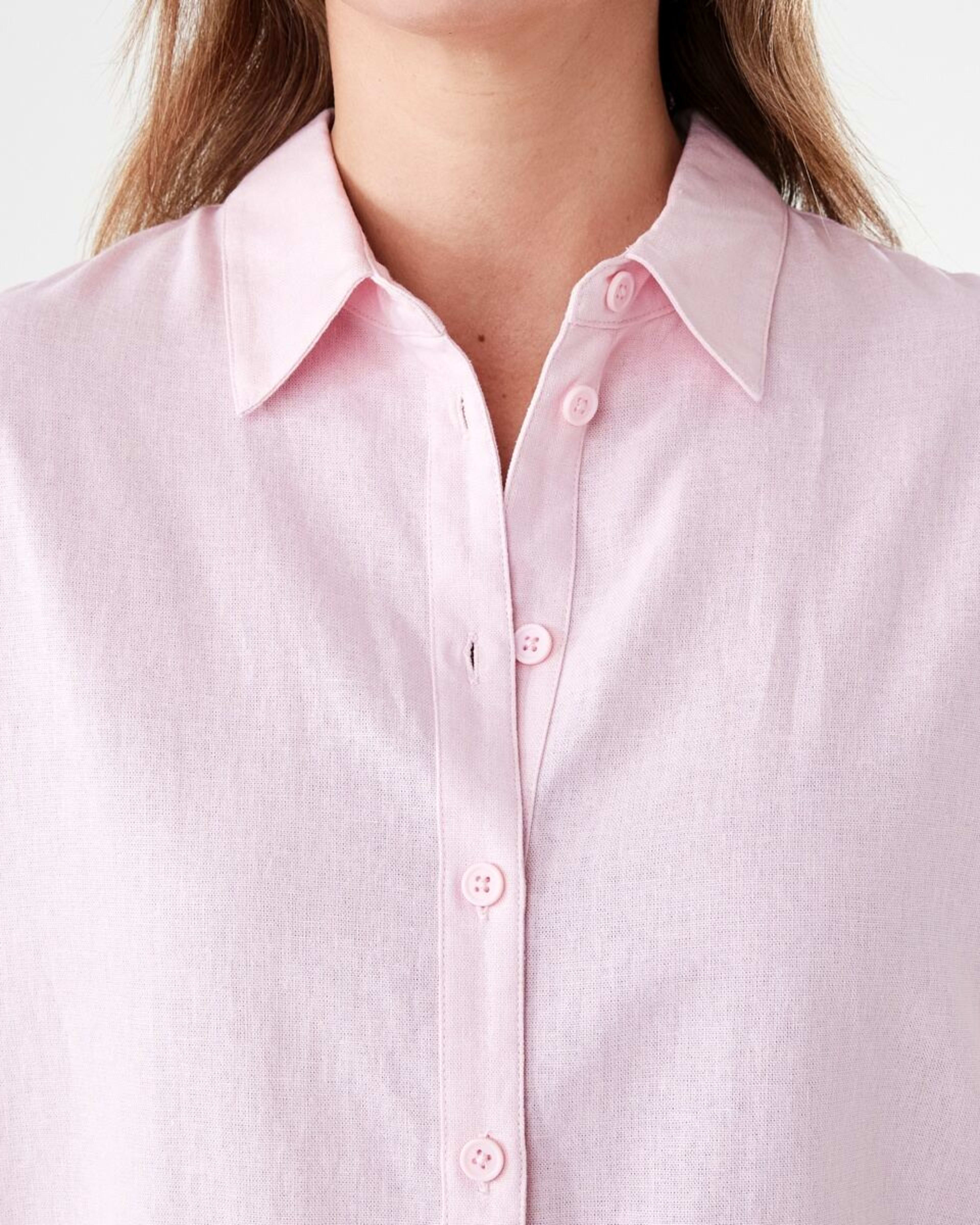 5 Long Sleeve Linen Blend Shirt SOFT BLOSSOM, 5 of 6