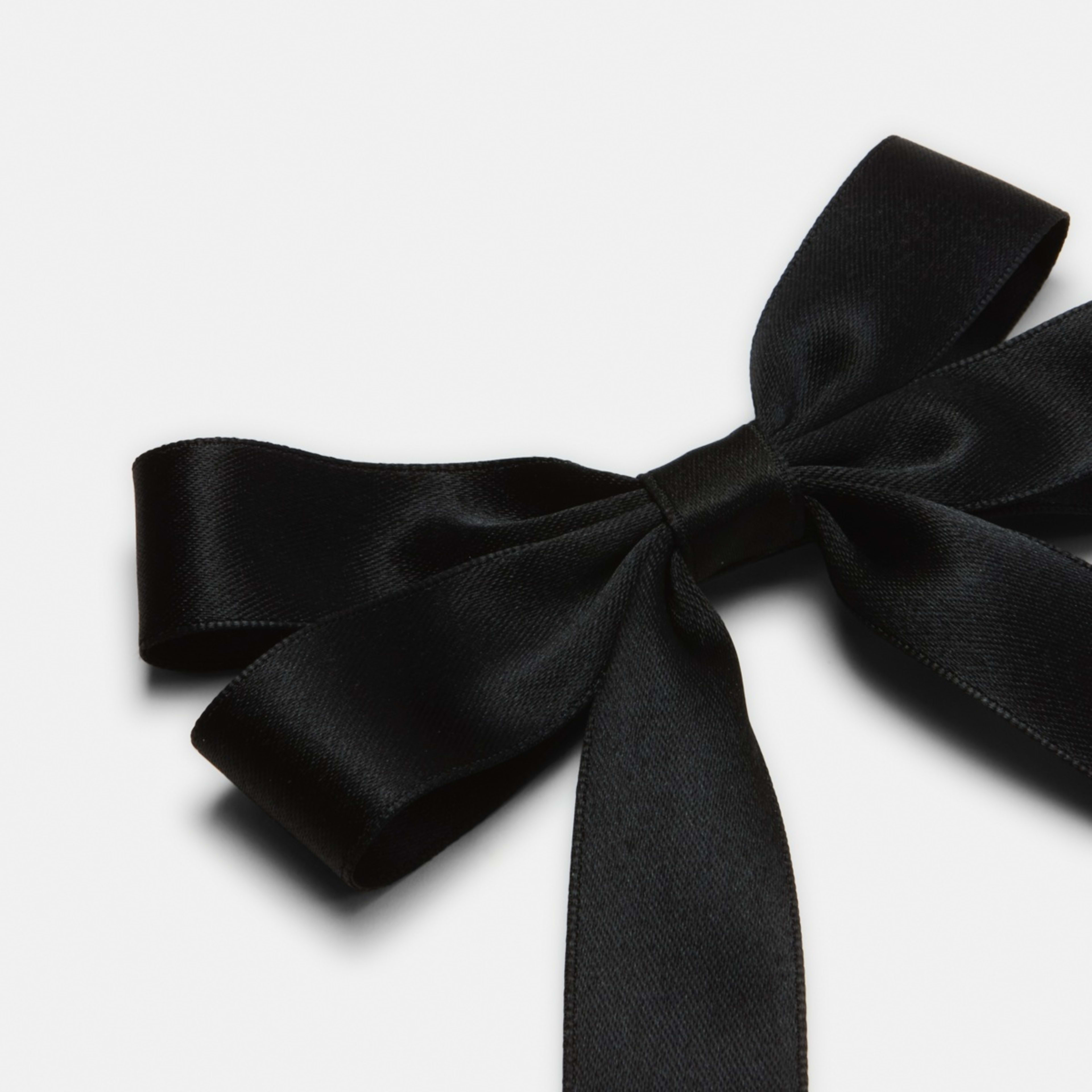 3 Black Large Bow Hair Clip, 3 of 4