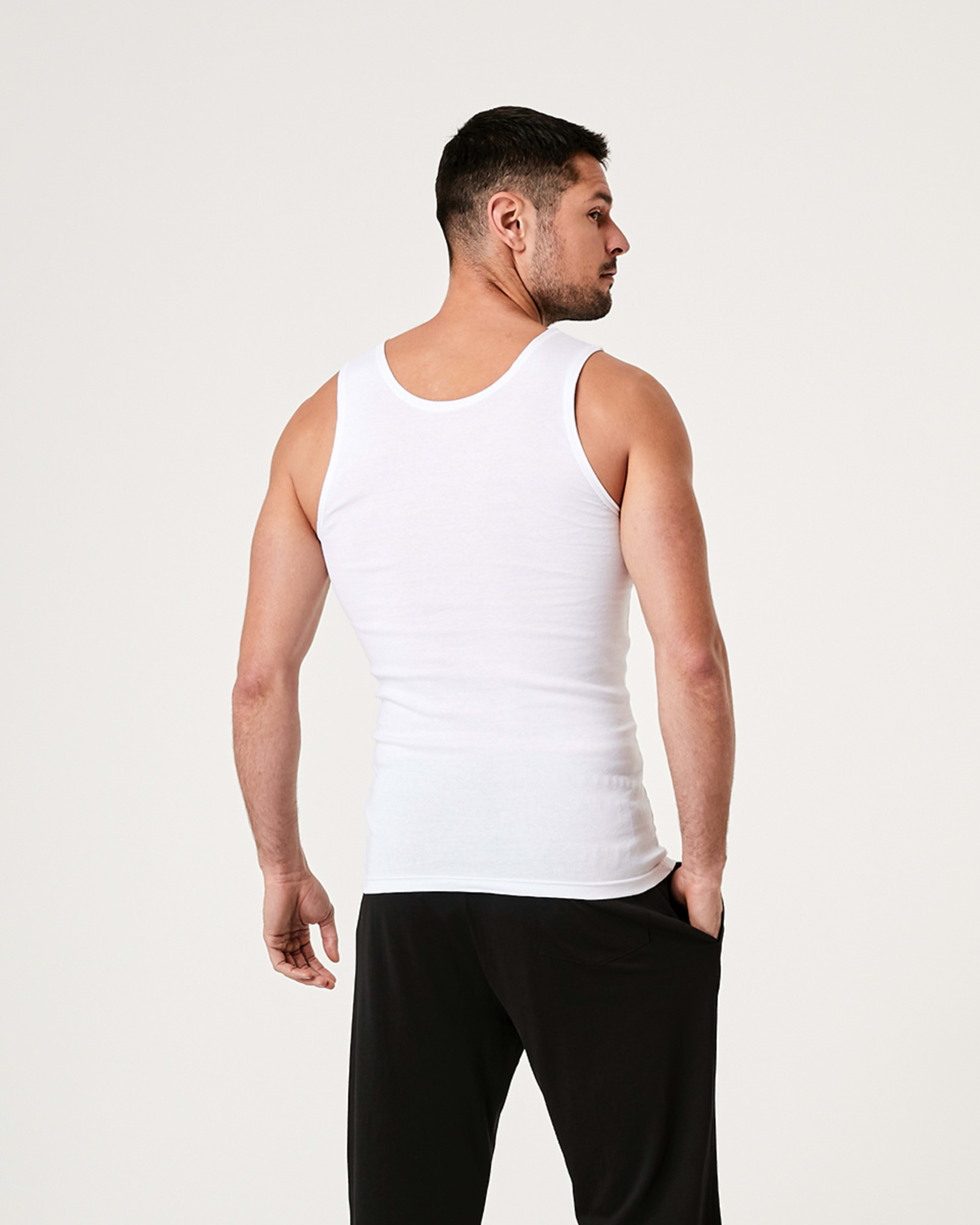 3 3 Pack Singlets White, 3 of 7