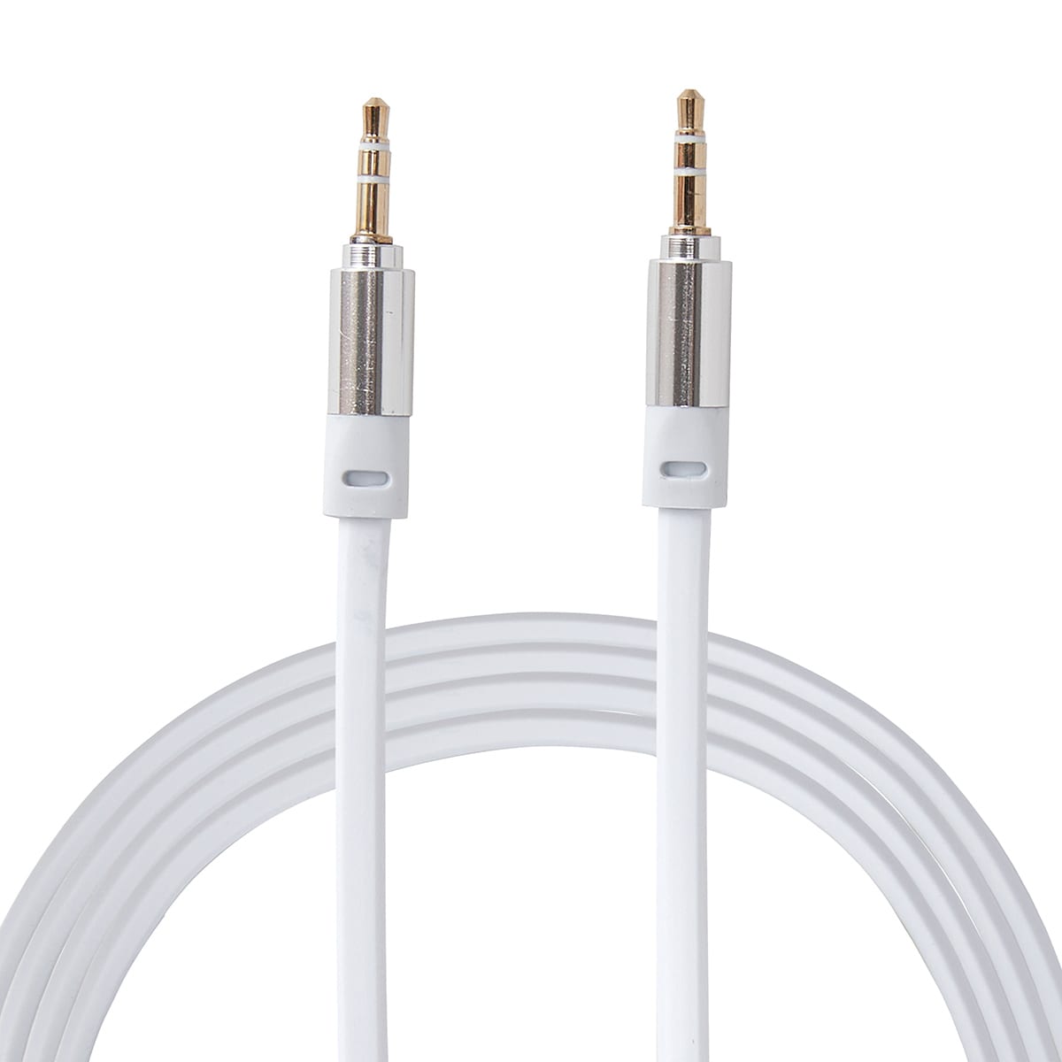 3.5mm AUX Flat Cable - 1m White - Kmart
