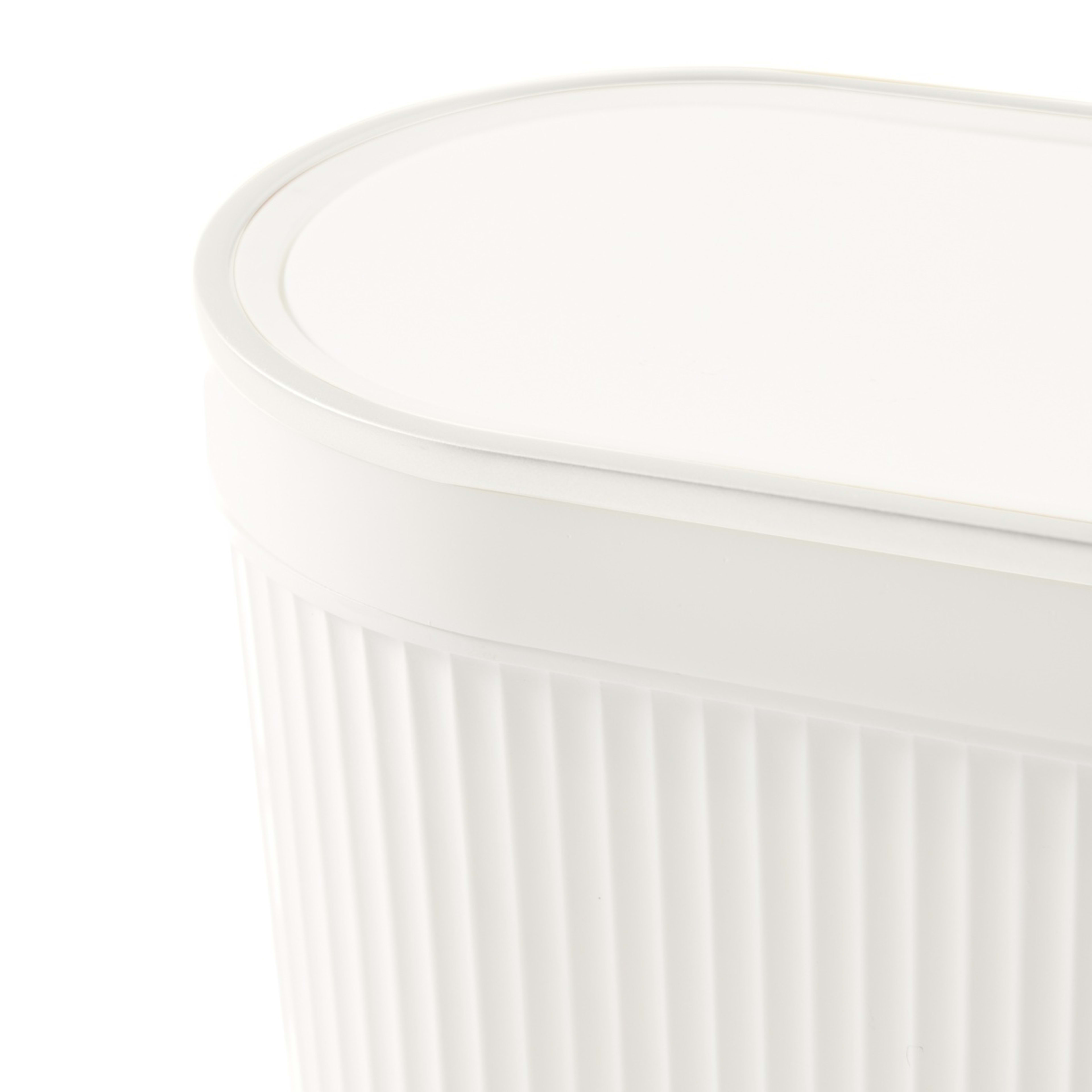 9 8L Push Top Bin - White, 9 of 10