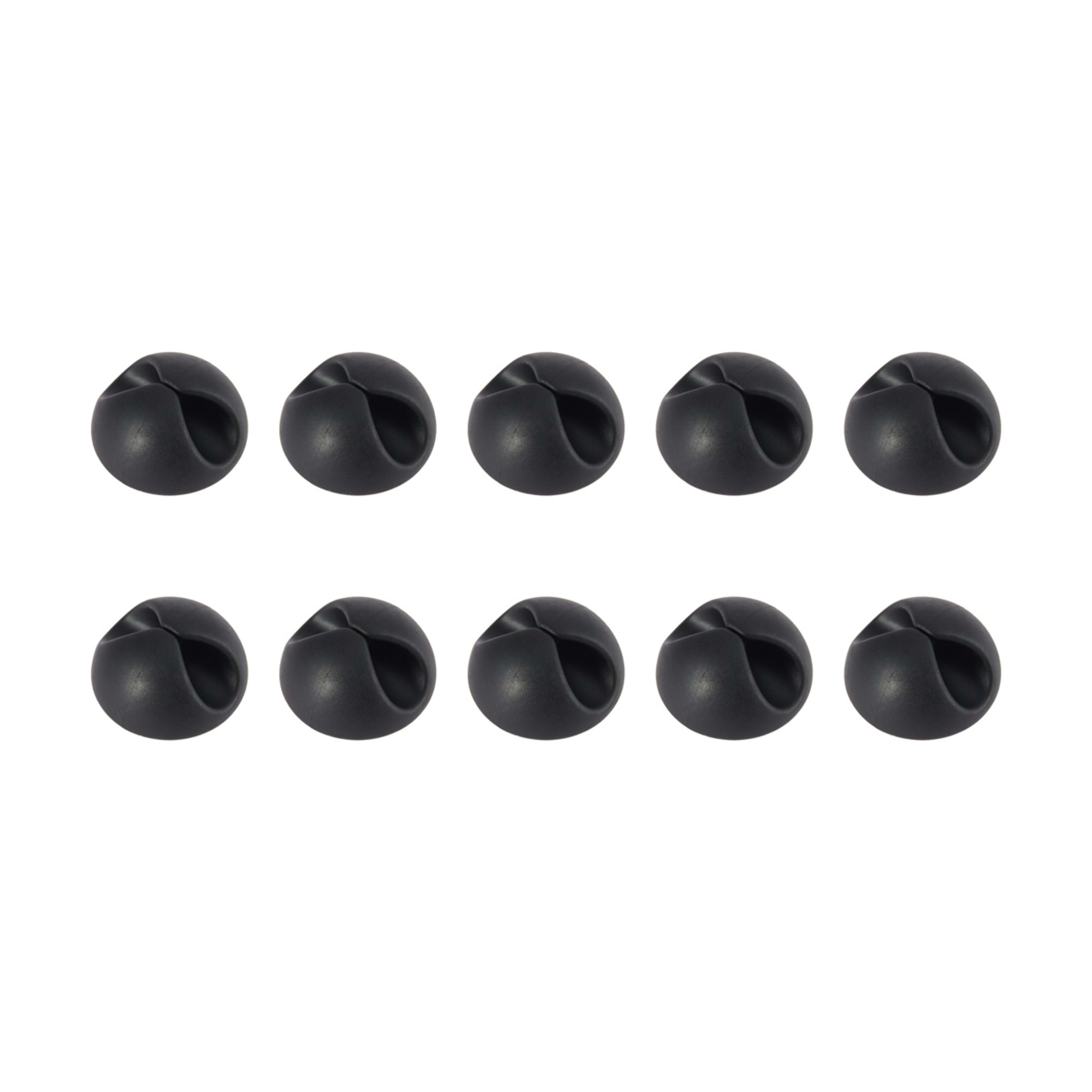 4 16 Pack Cable Tidy - Black, 4 of 8