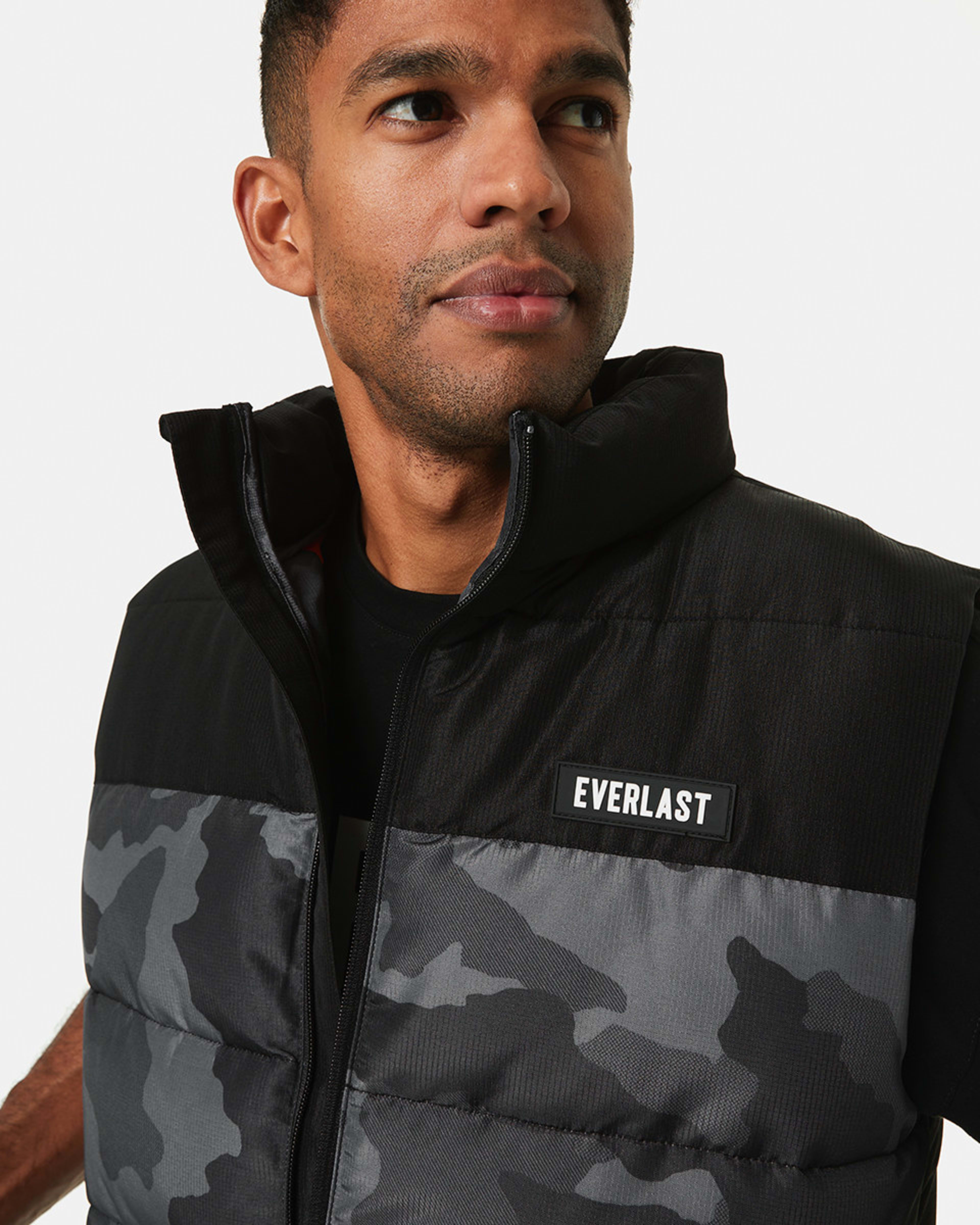 Active Everlast Mens Outdoor Camo Puffer Vest Kmart
