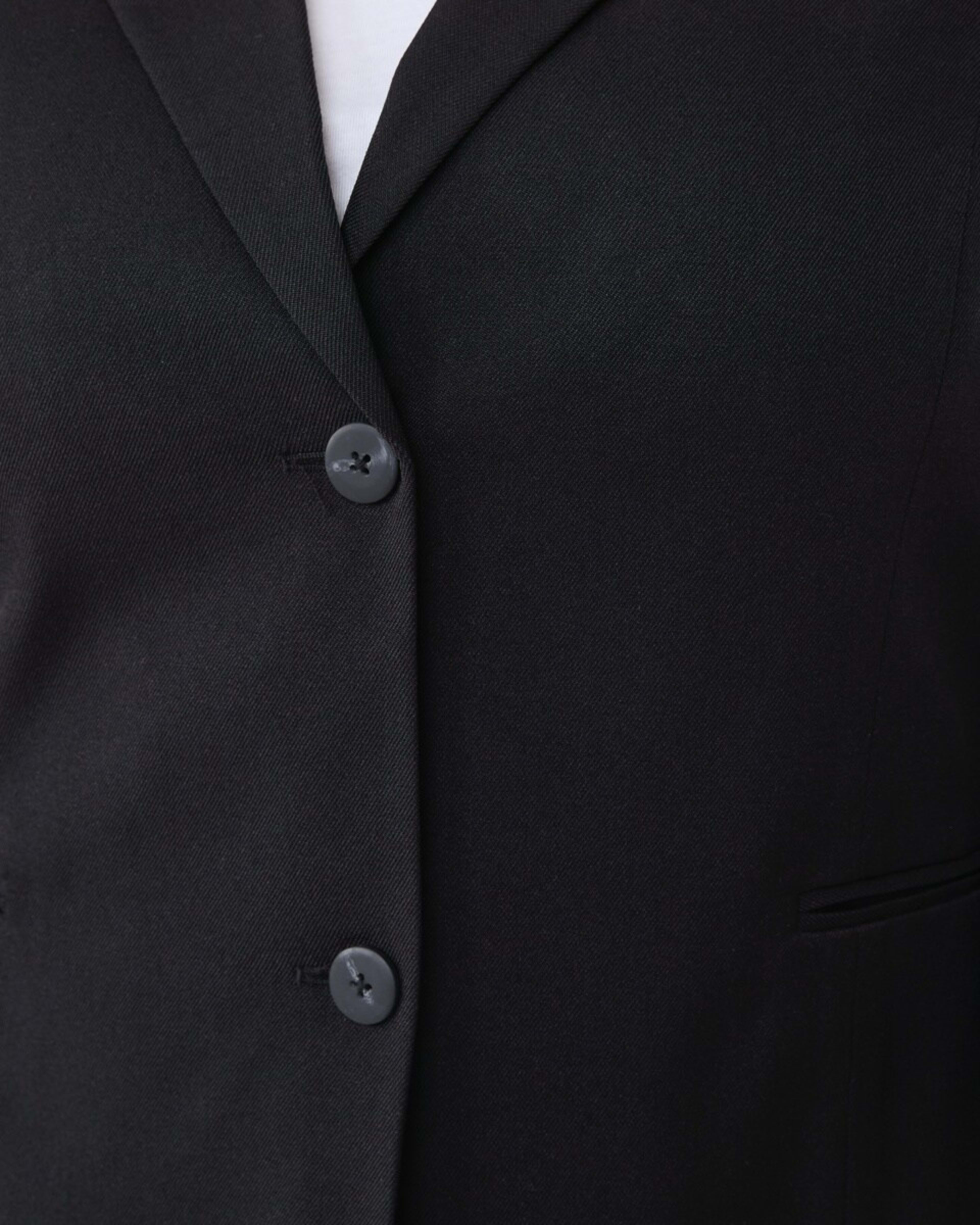 6 Curve Cuff Split Blazer BLACK, 6 of 6