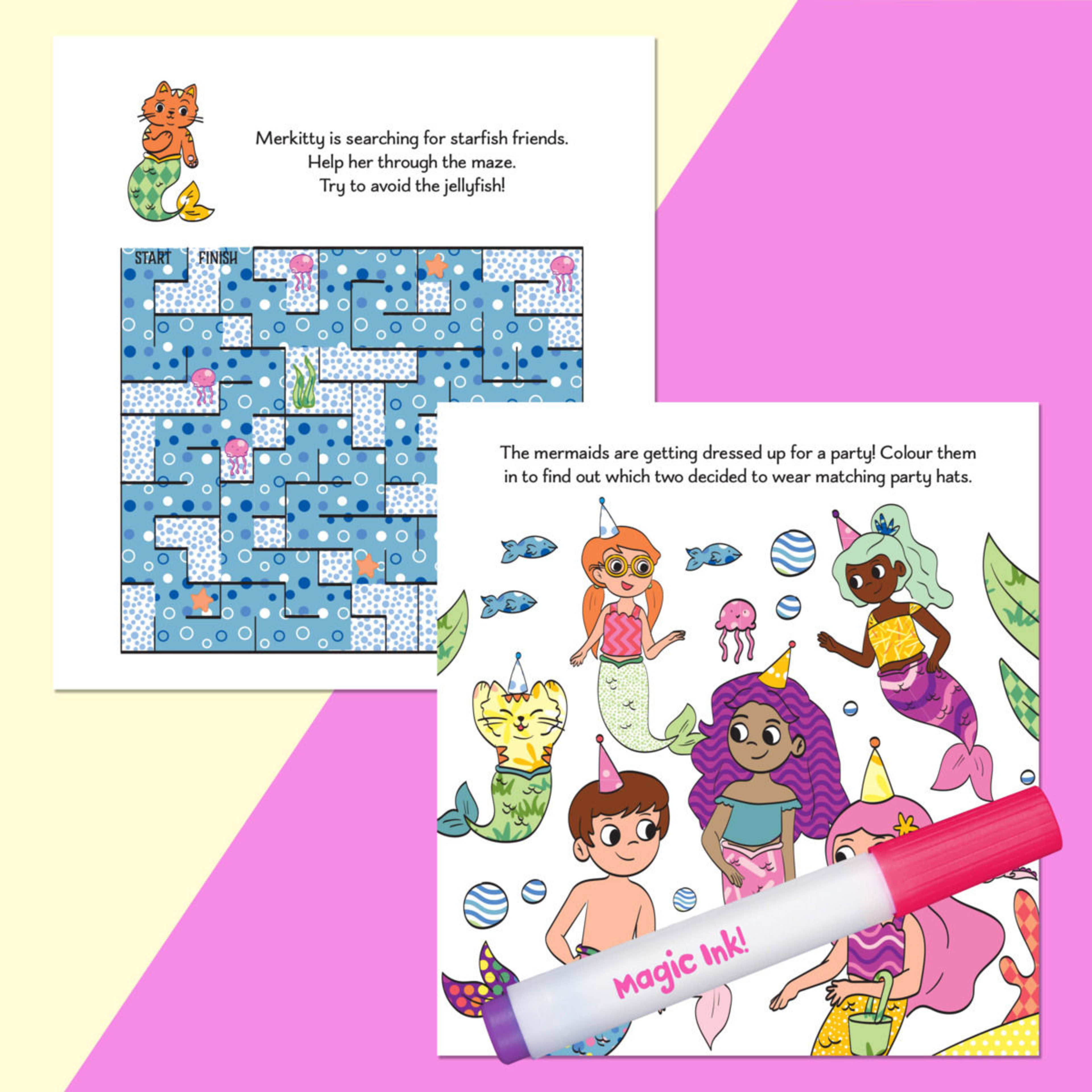 INKredibles Magic Reveal! Mermaid Magic Activity Kit Book Kmart