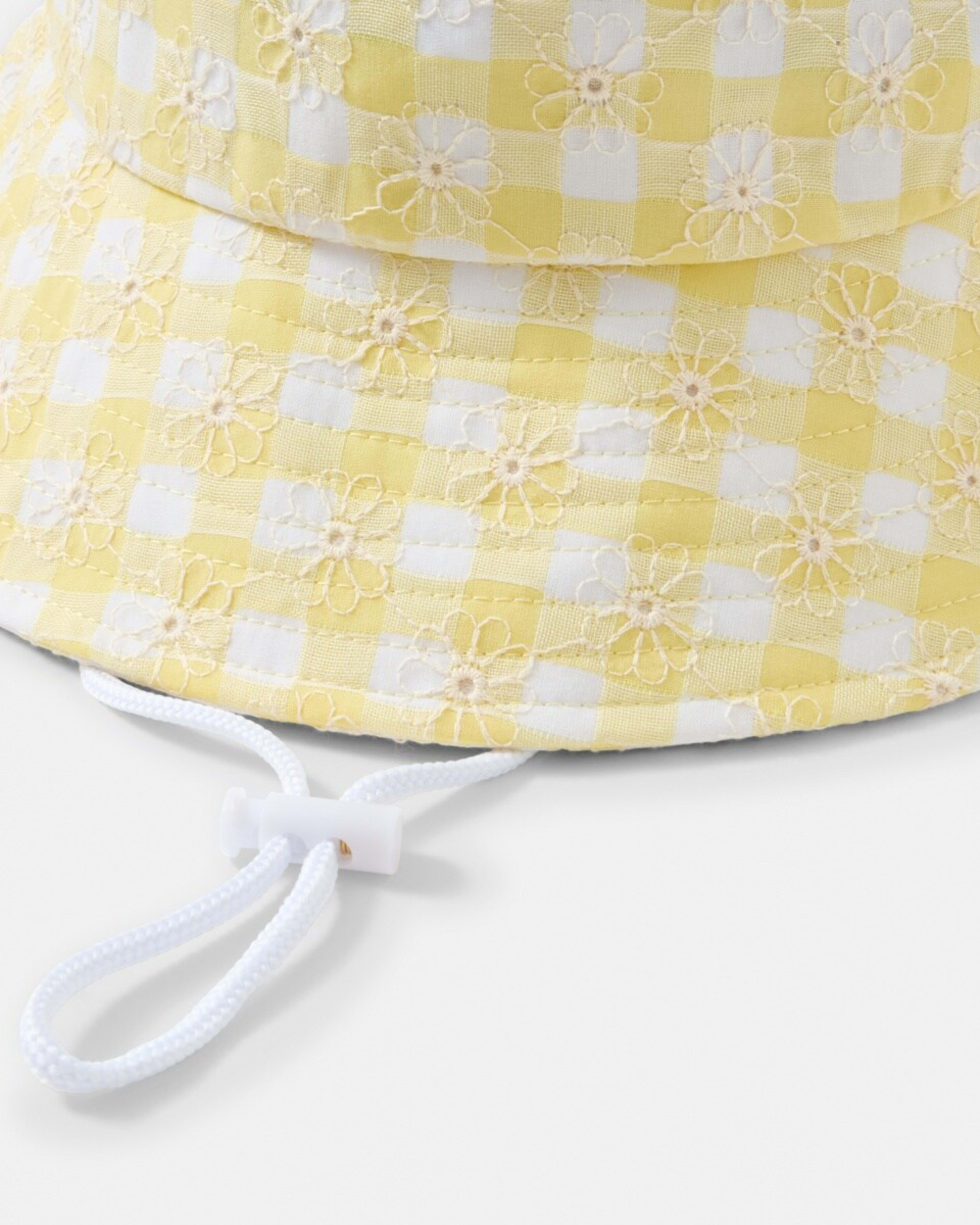 2 Sun Hat YELLOW GINGHAM, 2 of 2