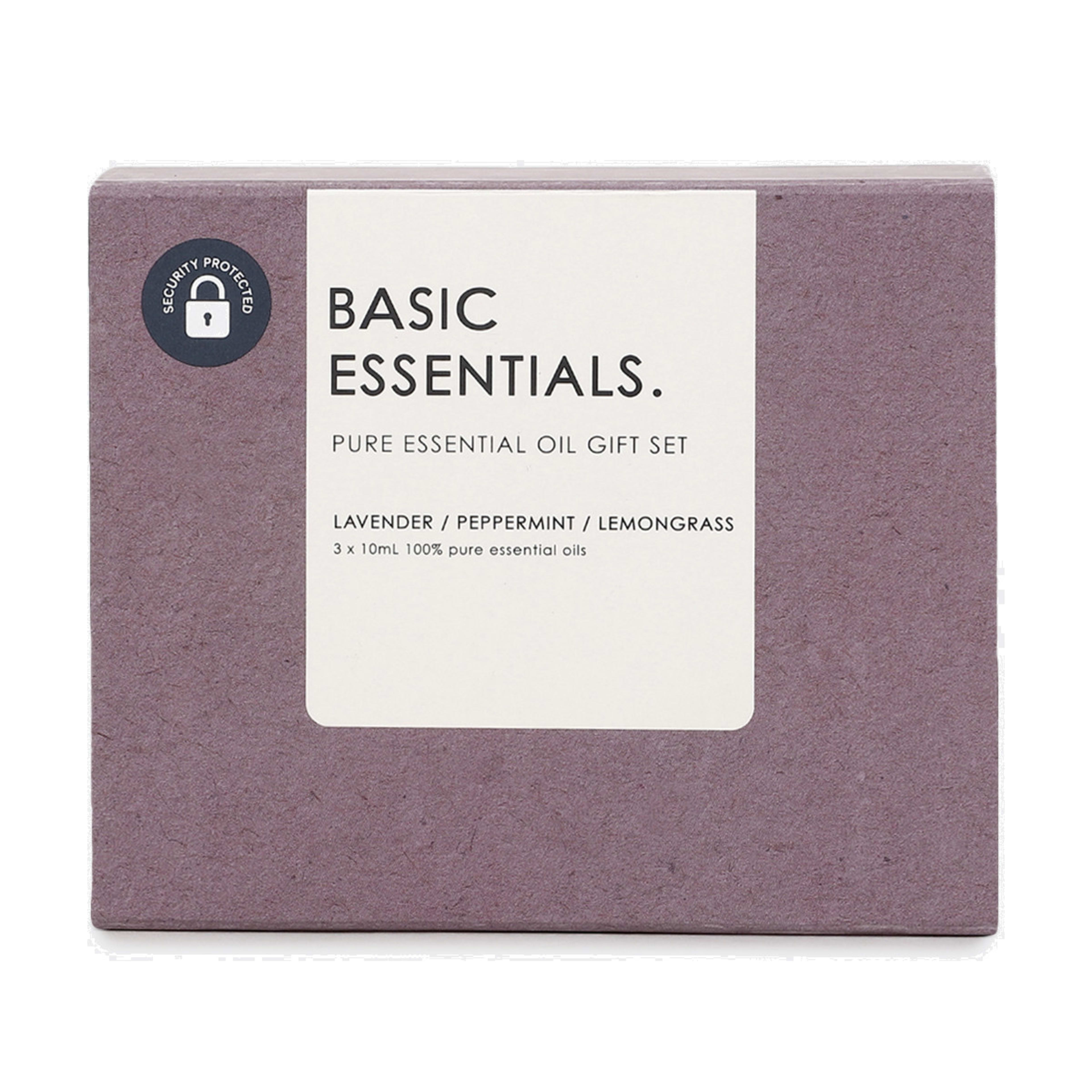 3 Pack Basic Essentials Pure Essential Oil Gift Set 30ml Kmart