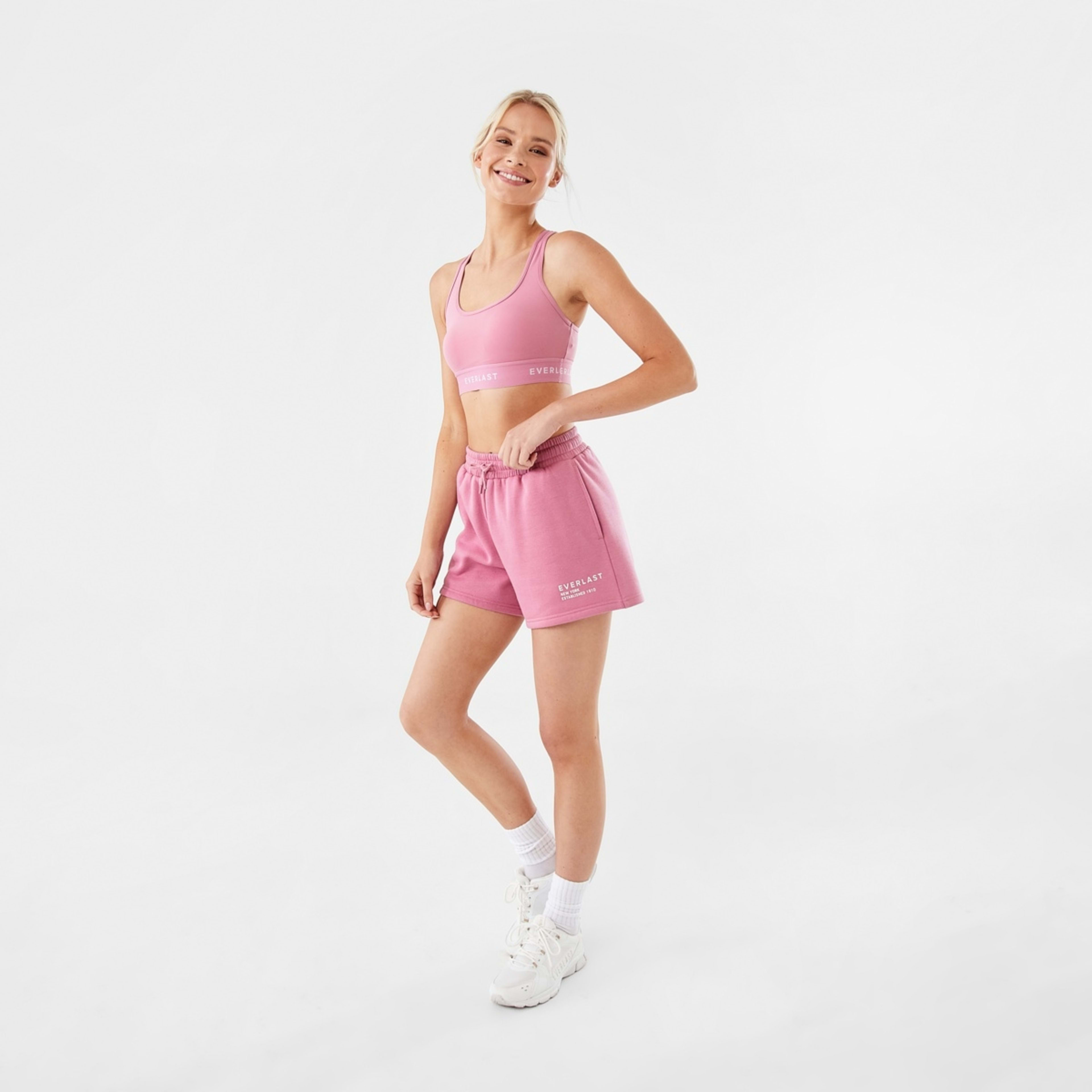 3 Everlast Womens Racer Back Sports Crop Top Everlast Branded Waistband, 3 of 9