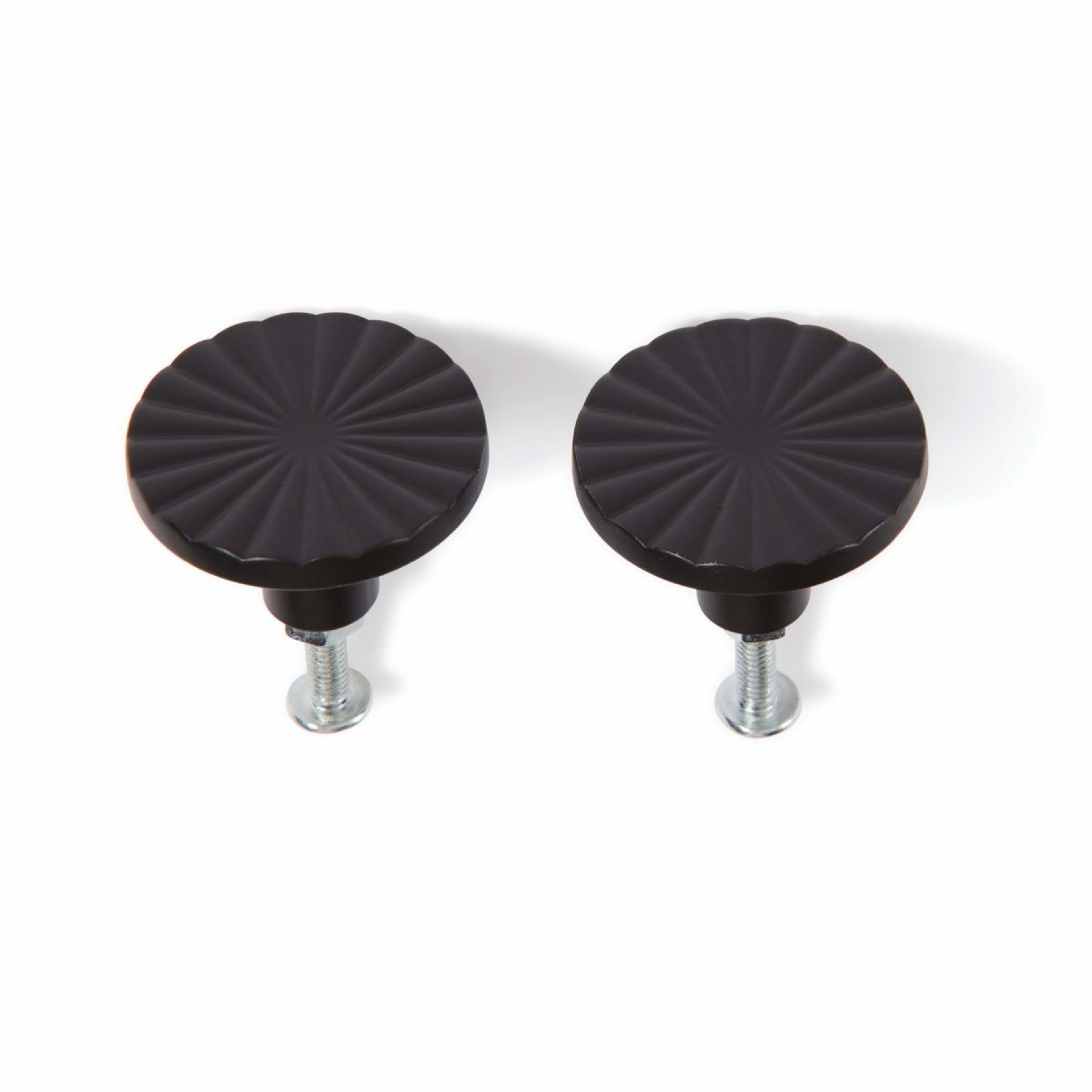 2 Pack Embossed Handles Black Kmart