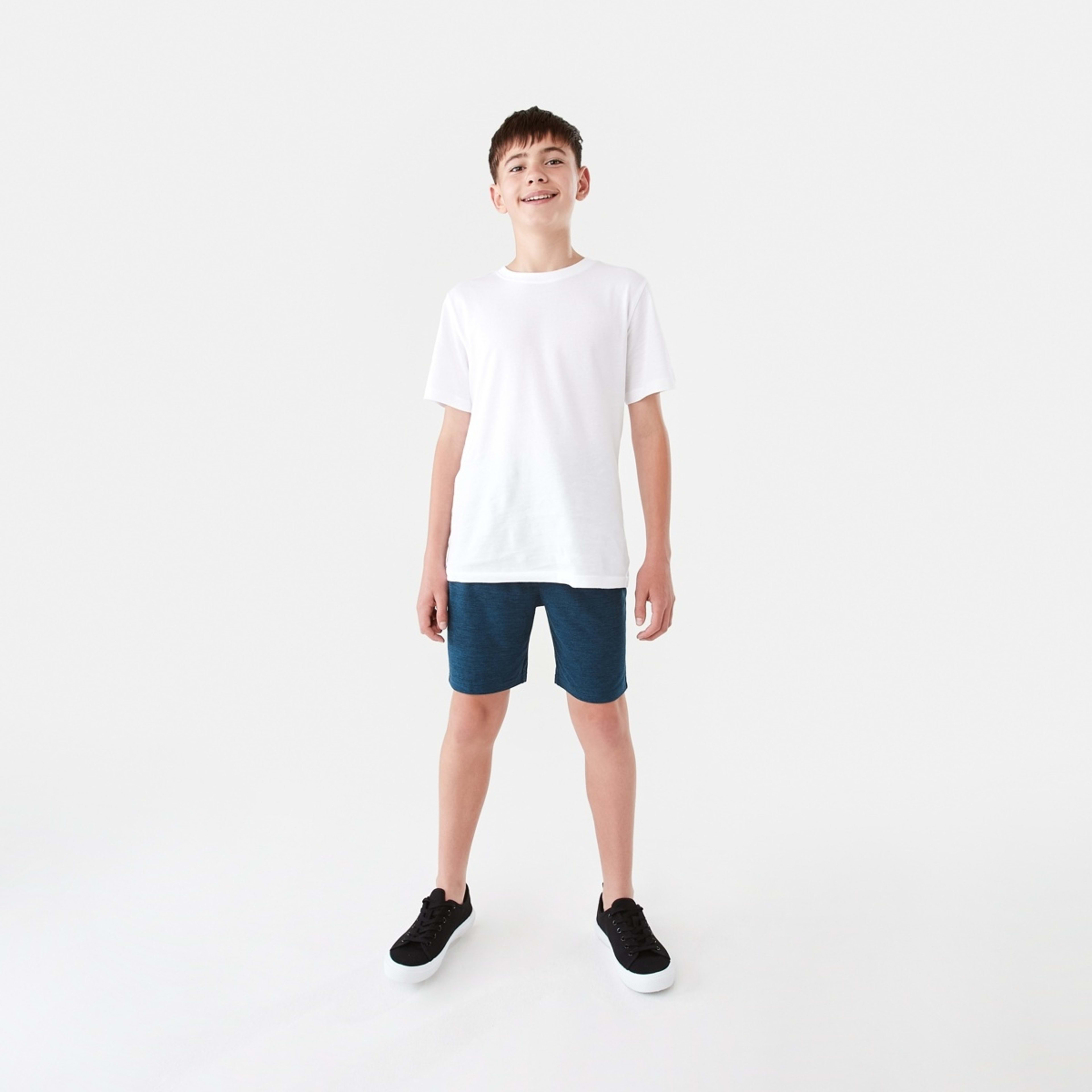 5 Active Kids Knit Shorts Text Blue, 5 of 8