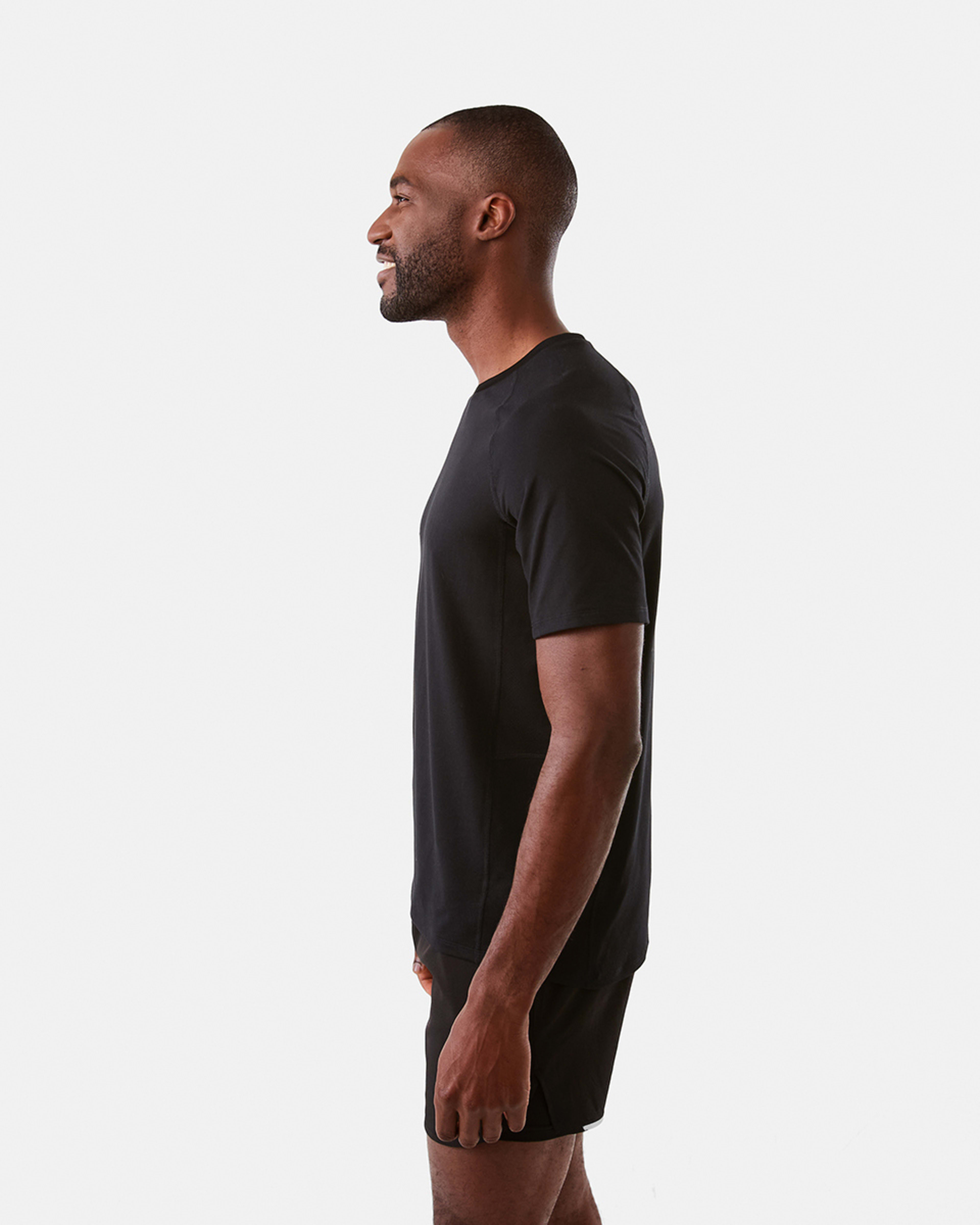 2 Active Mens Soft Touch T-shirt Black, 2 of 6