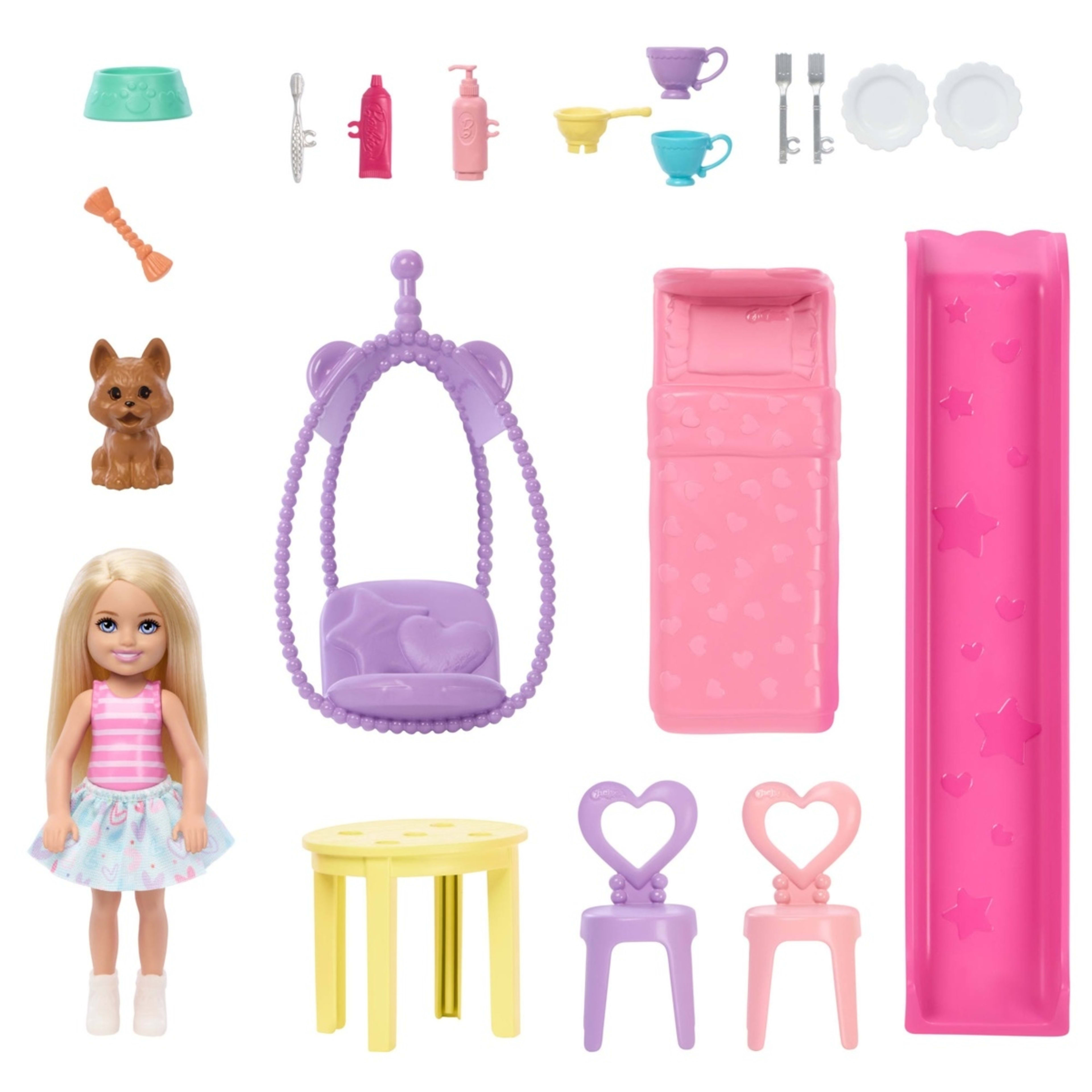 3 Barbie Family & Friends Chelsea Pop-Up Doll House, 3 of 6