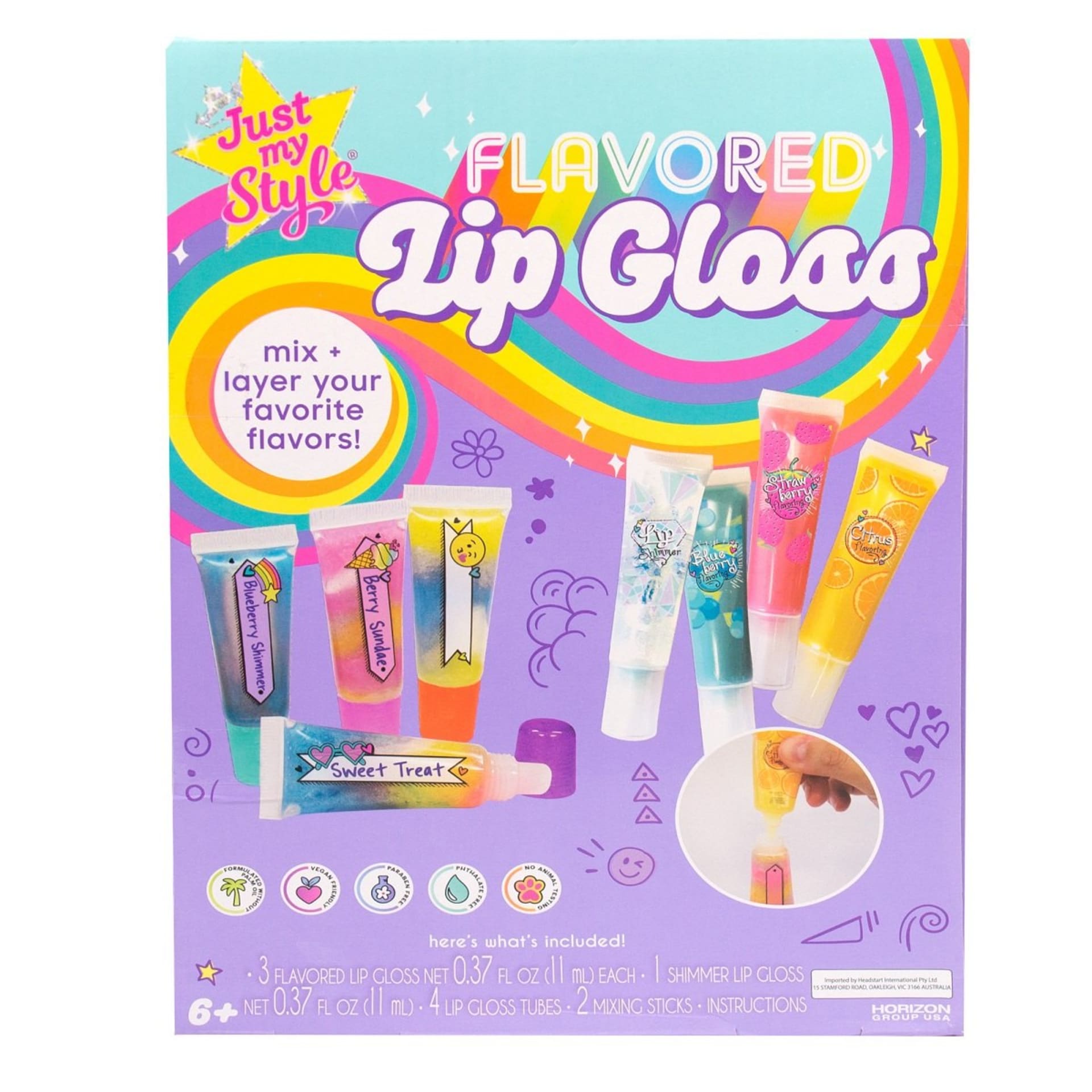 Just My Style Flavoured Lip Gloss Kmart