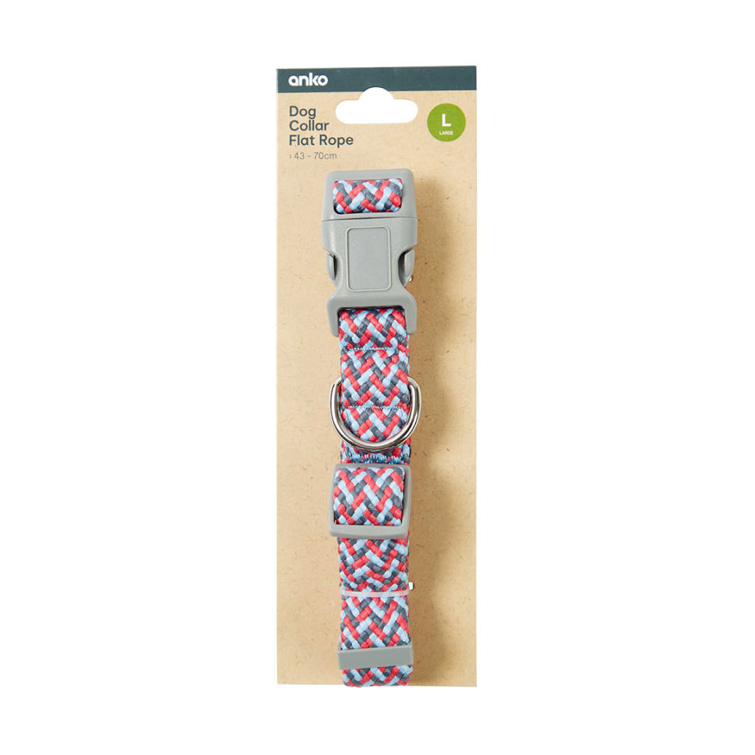 Dog Collar Flat Rope Large Kmart