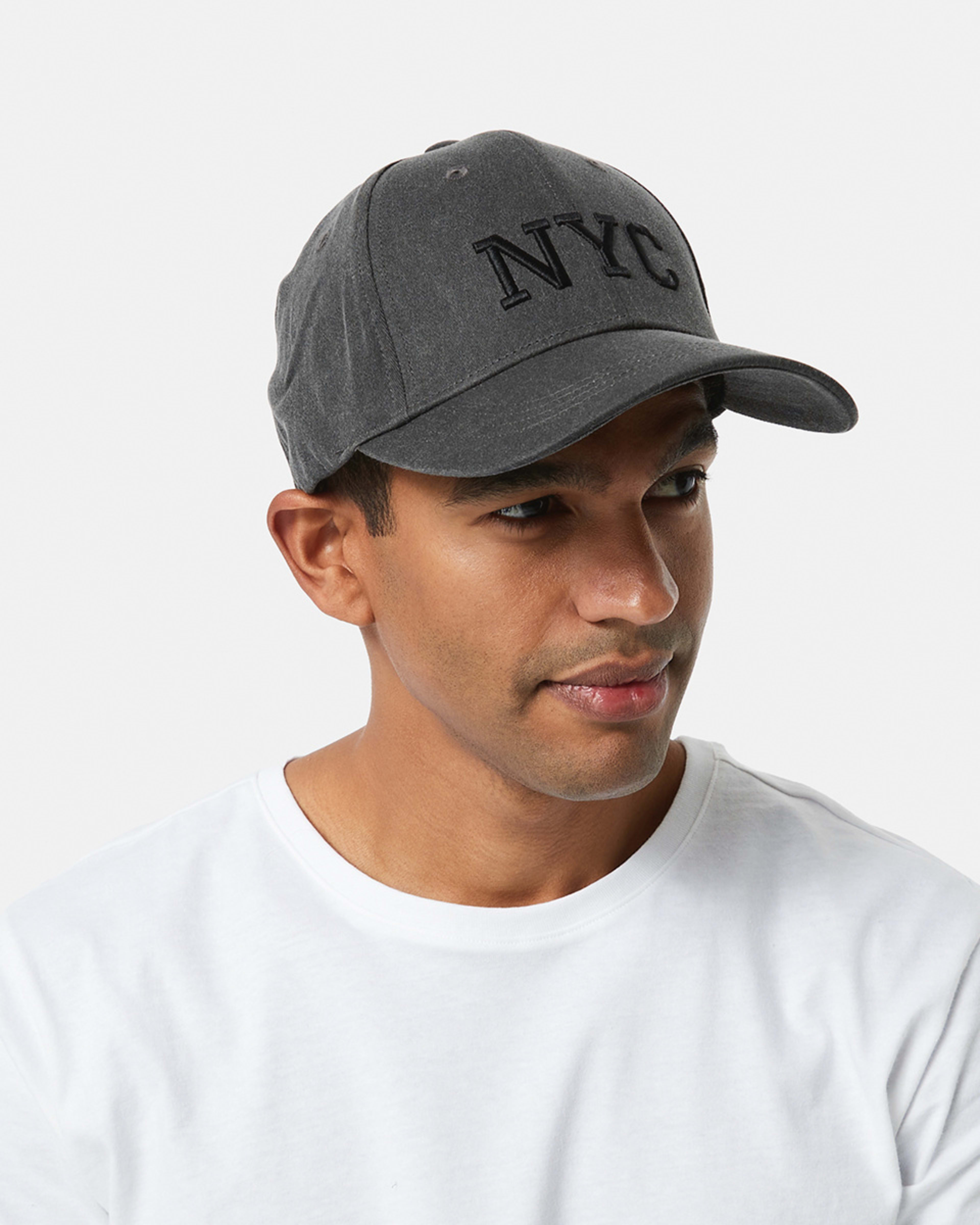 4 Stretch Fit Baseball Cap Blk Washed, 4 of 4