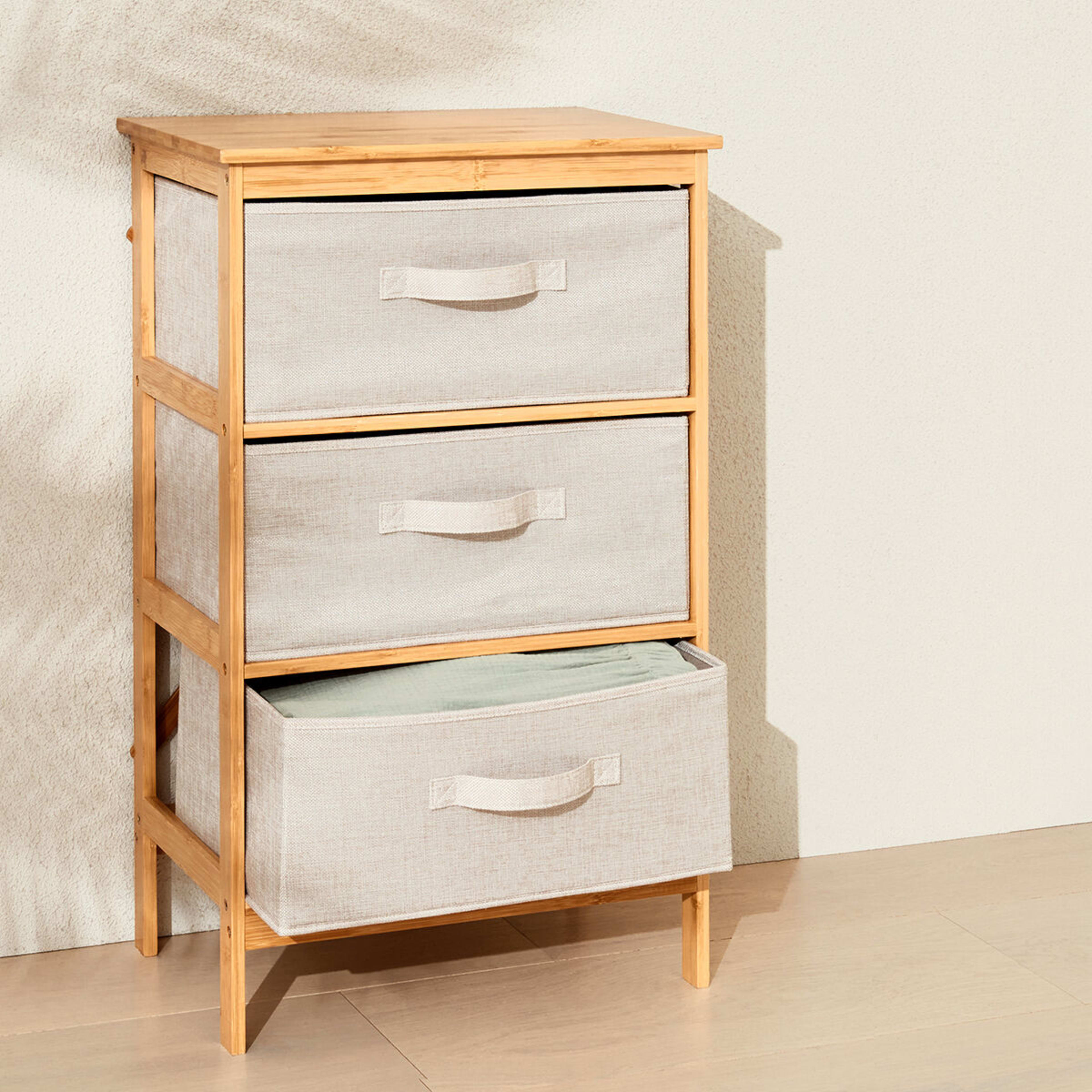 1 3 Drawer Bamboo Chest