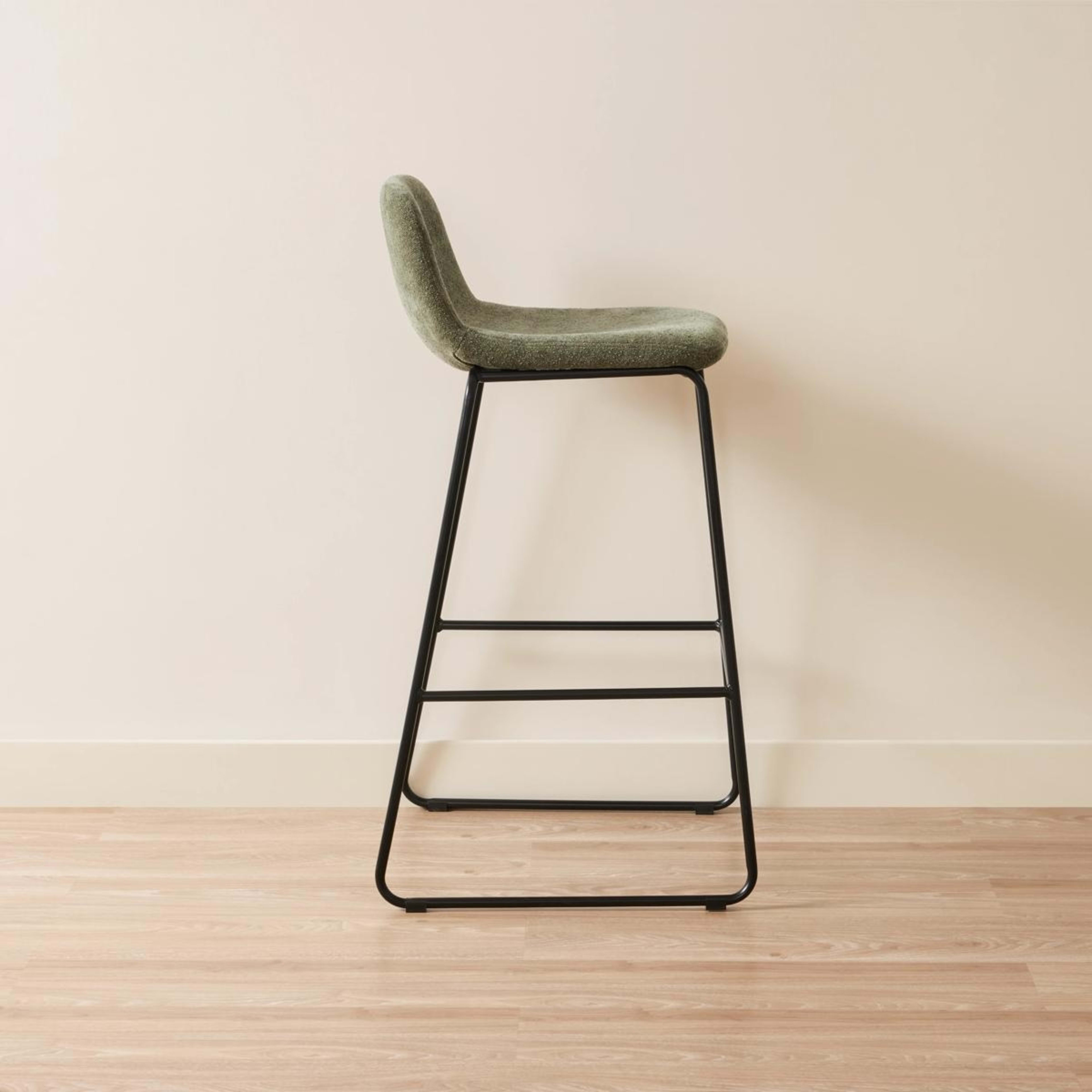 4 Chenille Stool - Green, 4 of 5