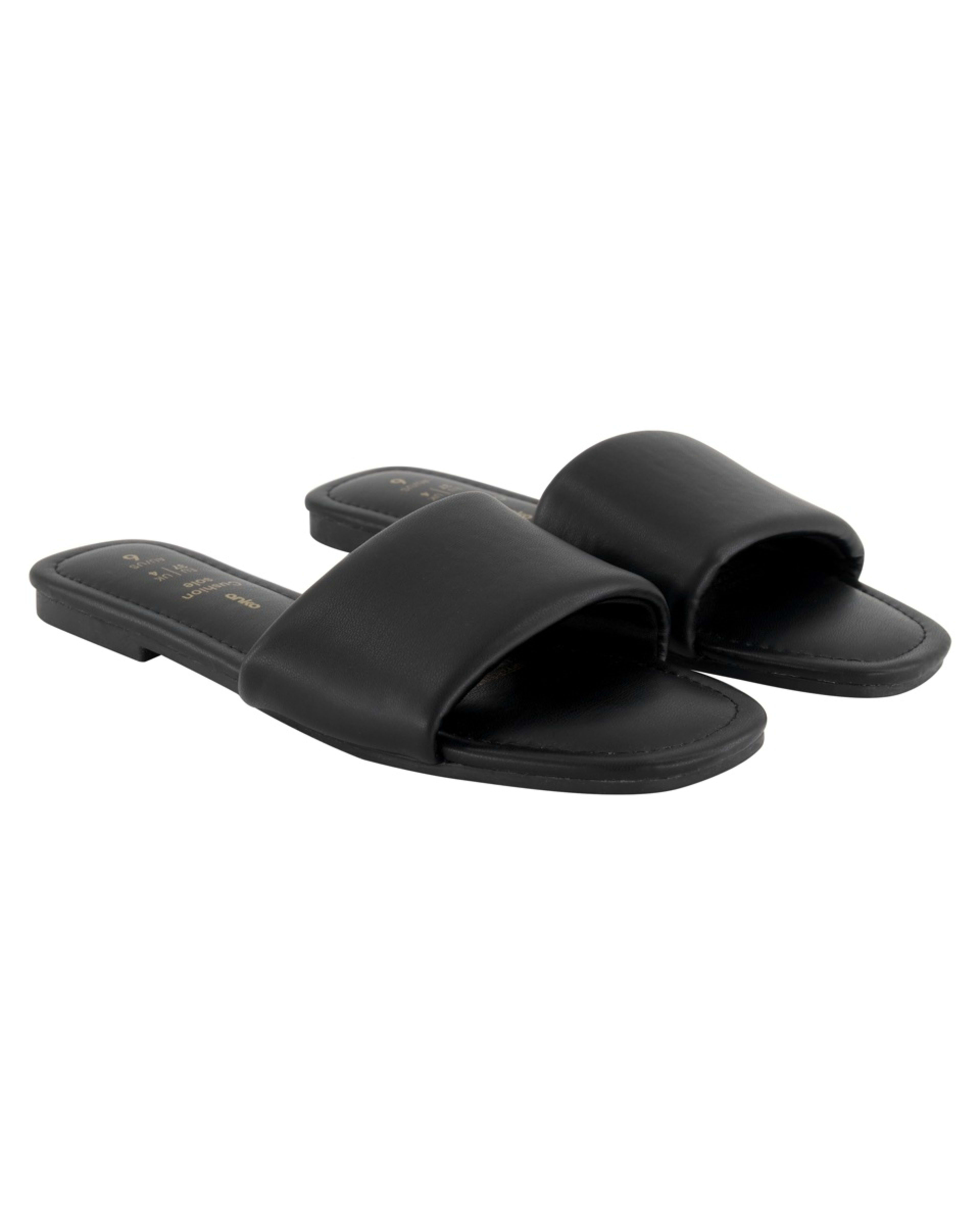 2 Comfort Footbed Slides BLACK, 2 of 3