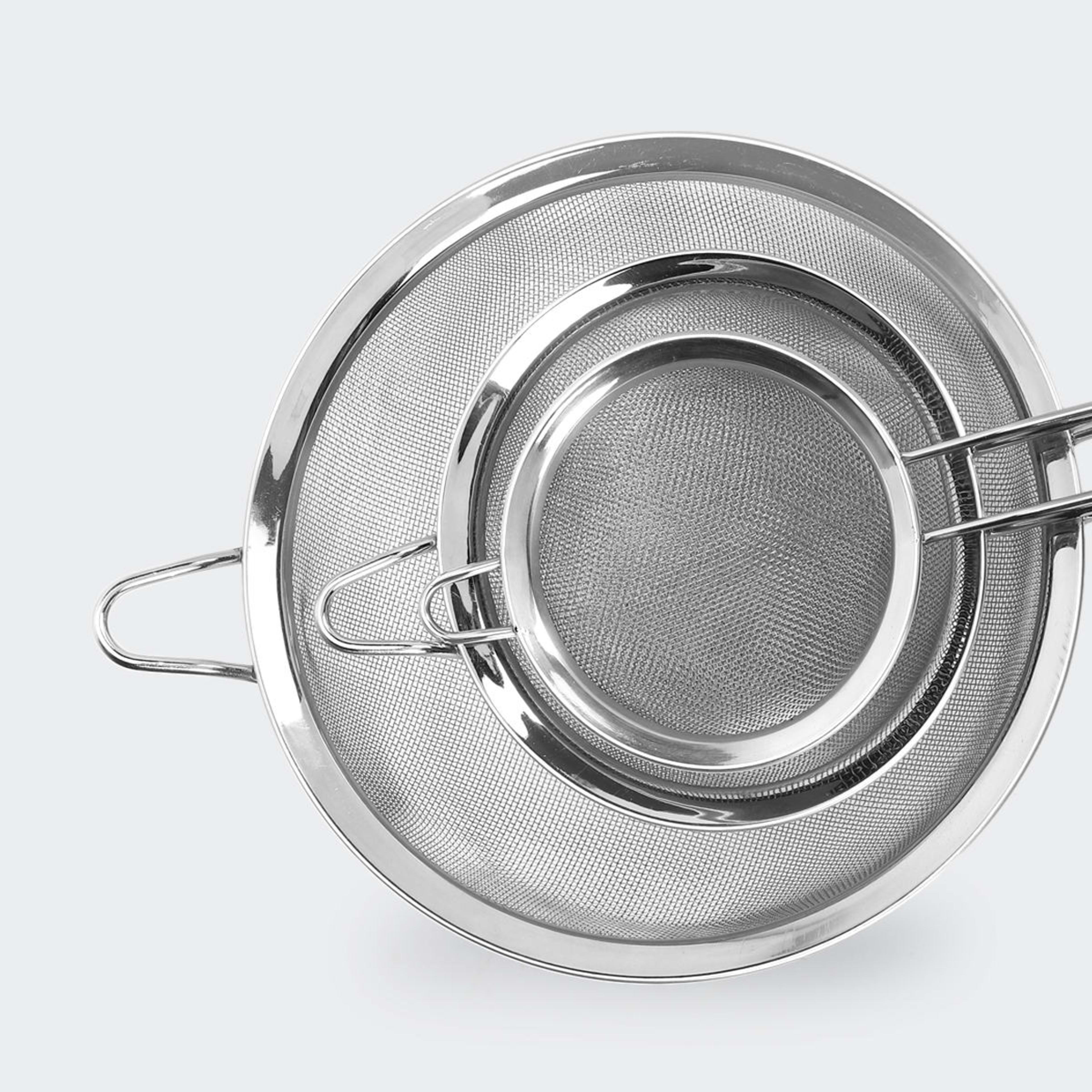 3 Metal Strainers Kmart