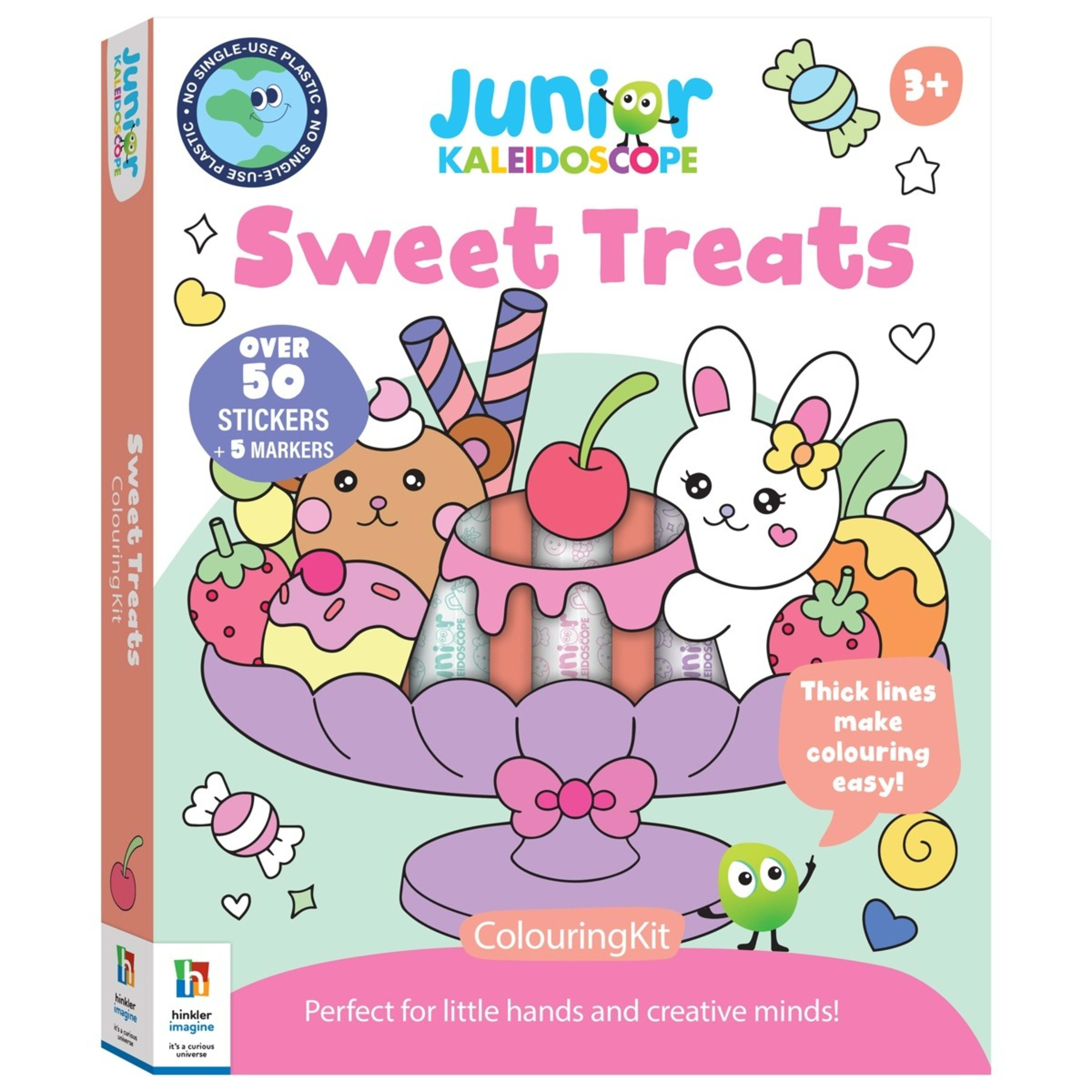 1 Junior Kaleidoscope Sweet Treats Colouring Kit - Book