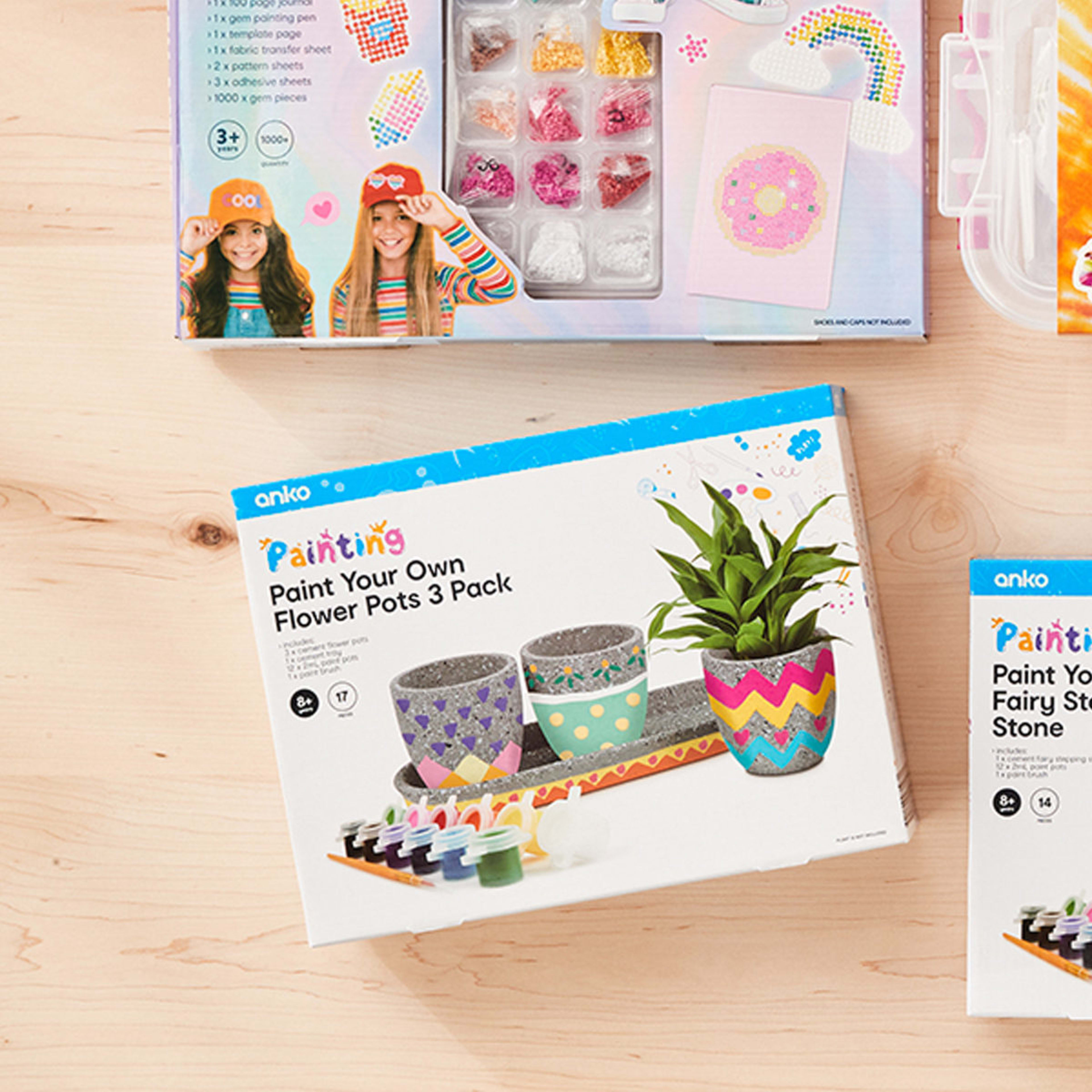 Paint Your Own Flower Pots Kit Kmart