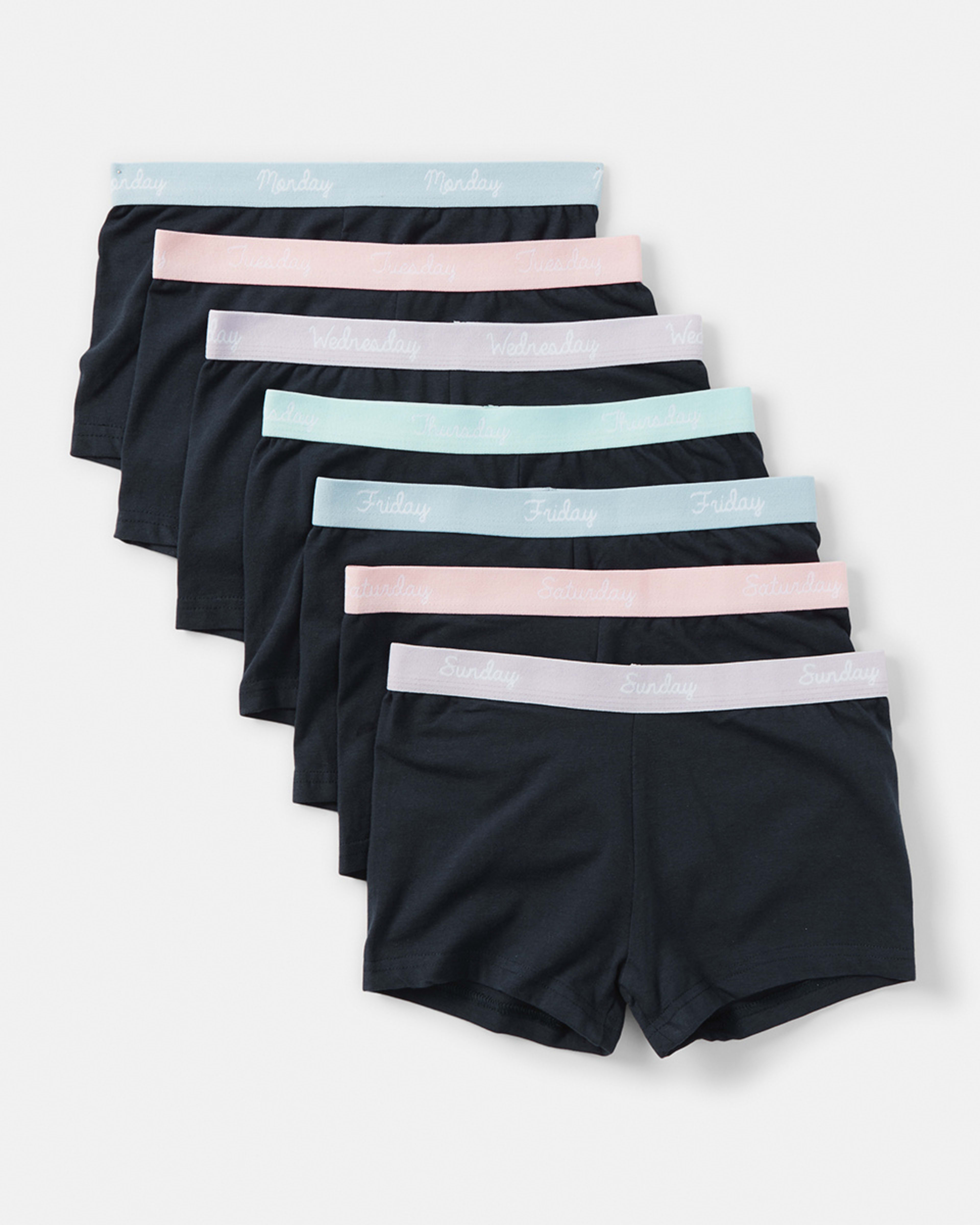1 7 Pack Shorties PASTEL DAYS