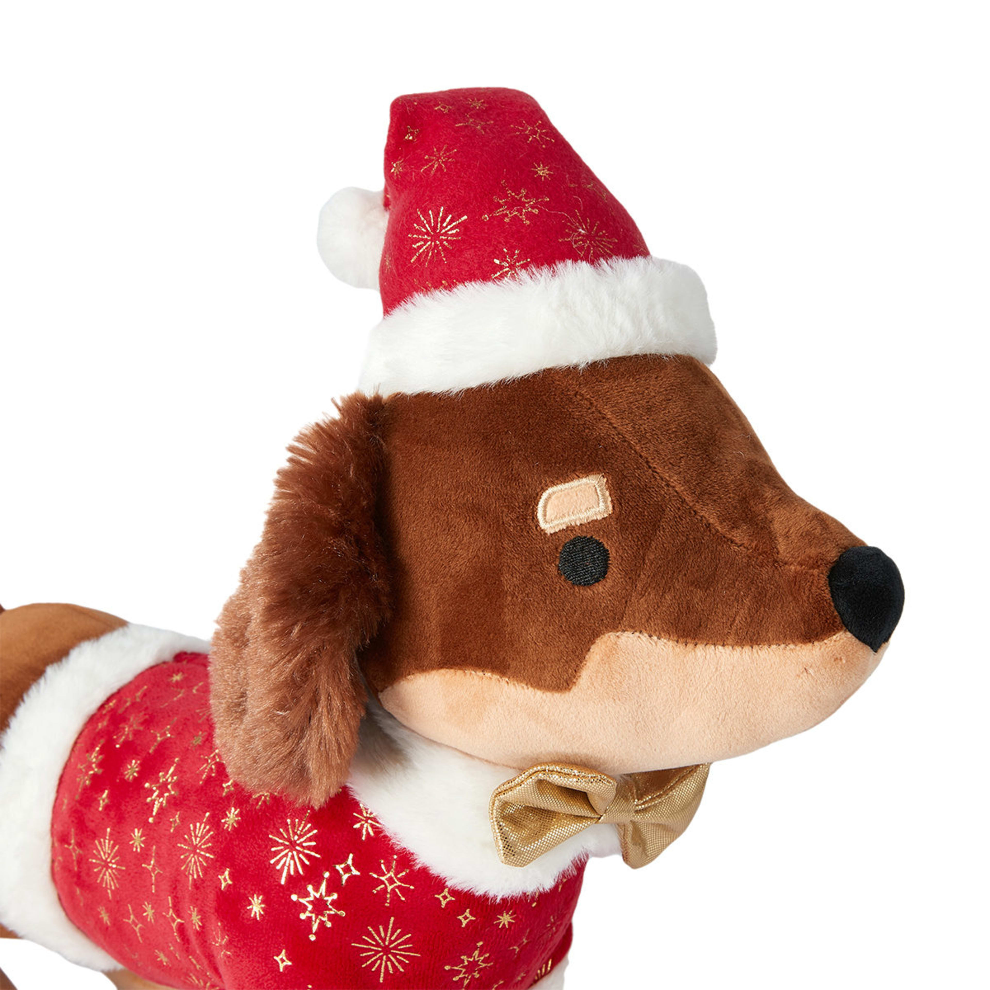Christmas Sausage Dog Plush Kmart