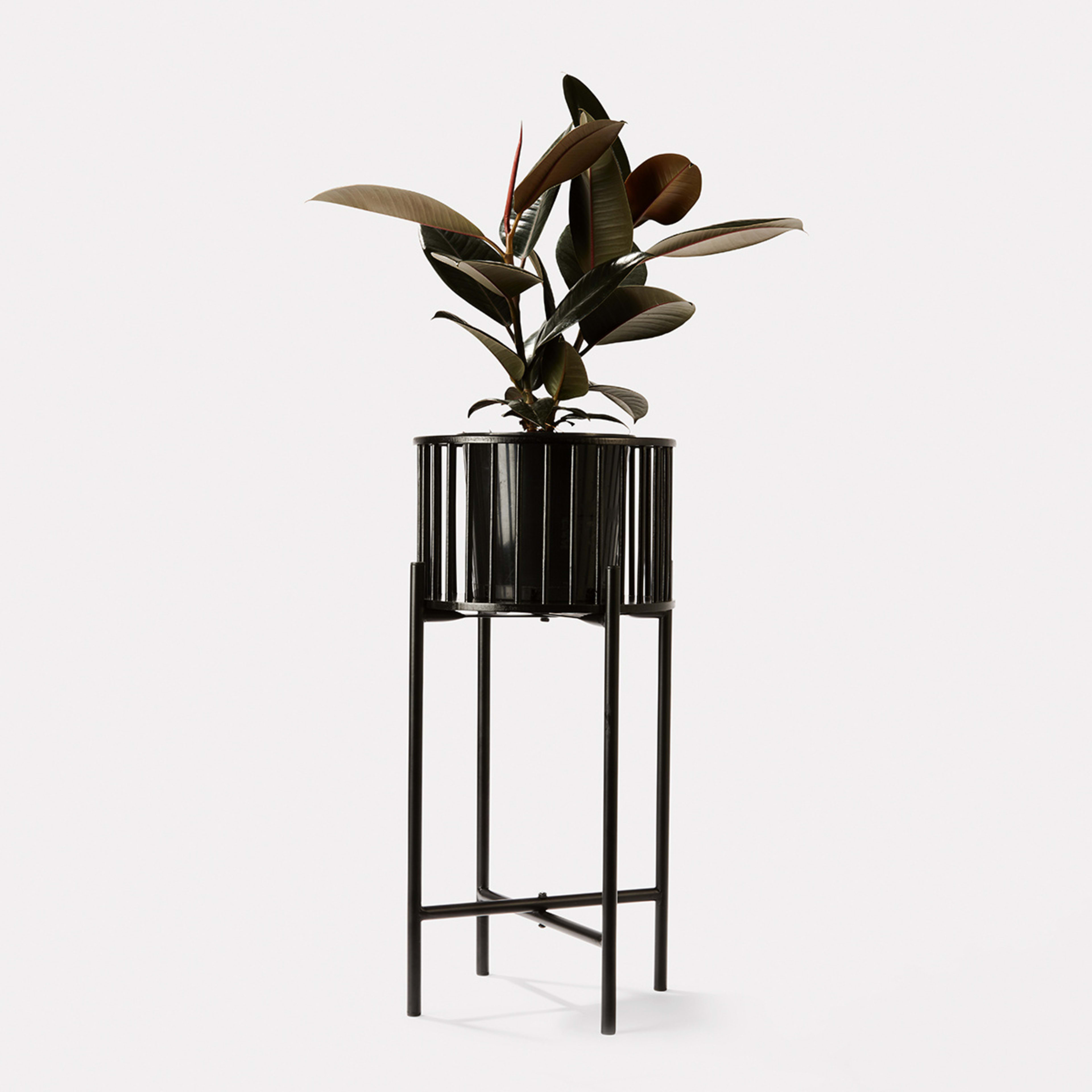 4 Slatted Pot Holder with Stand, 4 of 5