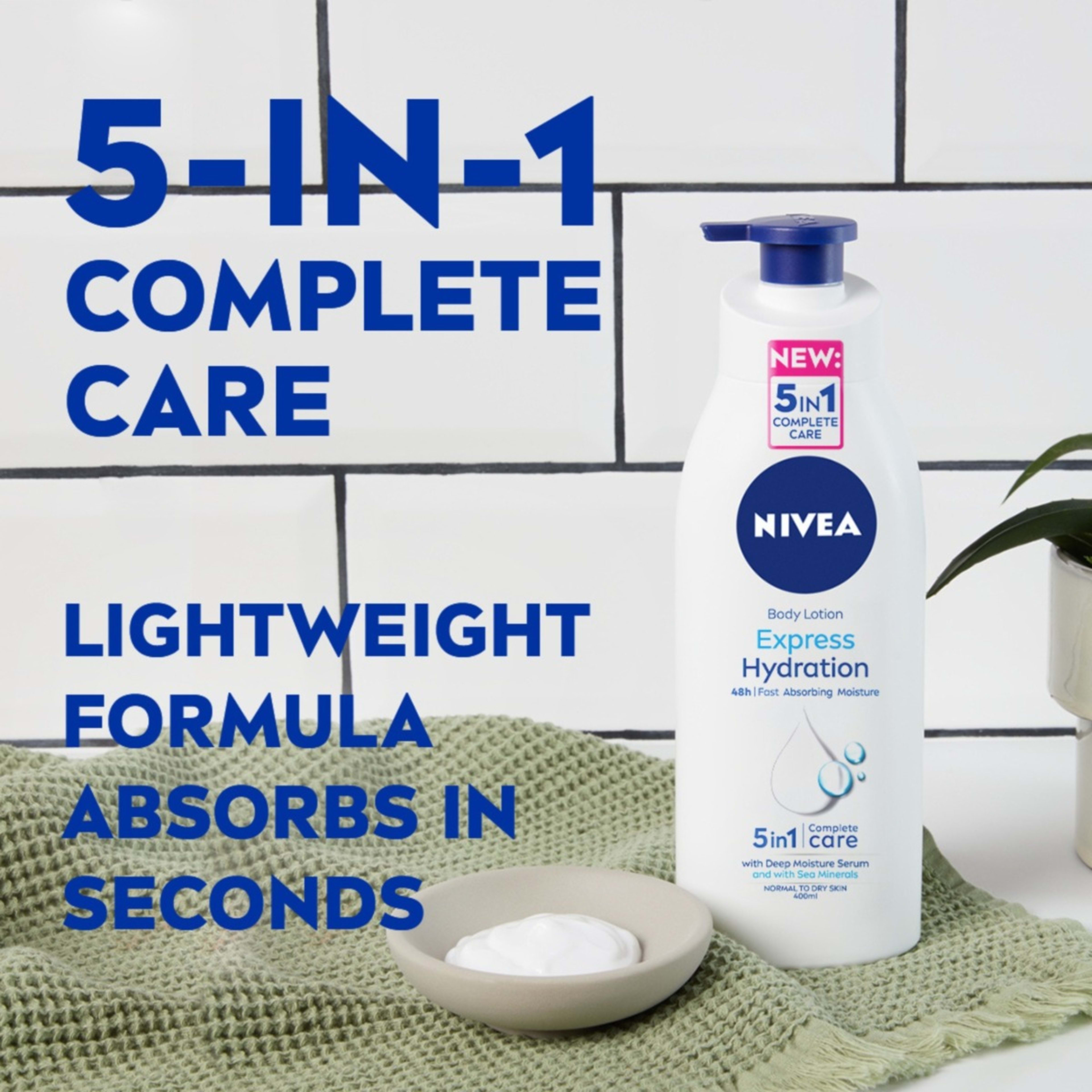 Nivea Body Lotion Express Hydration 400ml Sea Minerals Kmart