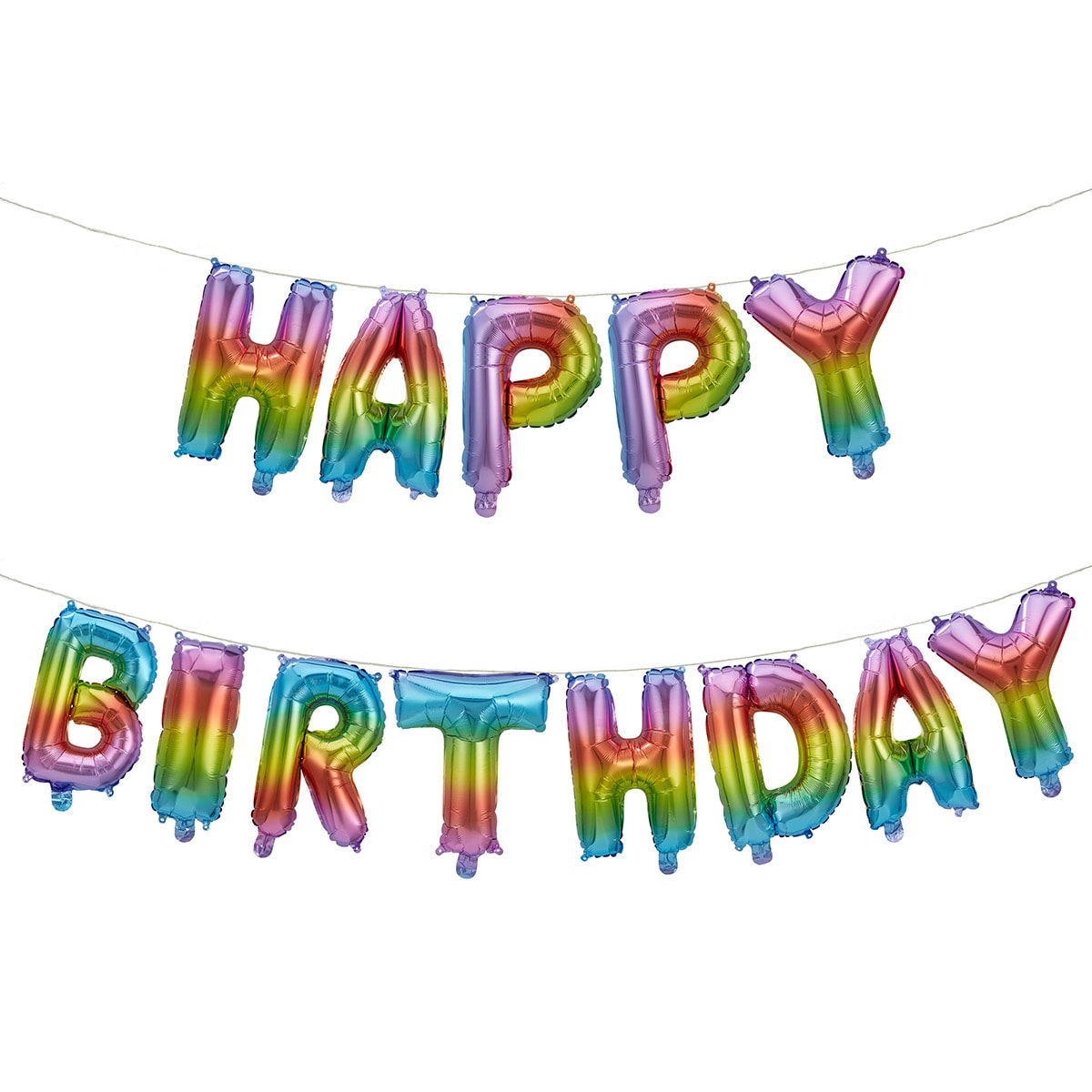 Happy Birthday Rainbow Foil Balloon - Kmart