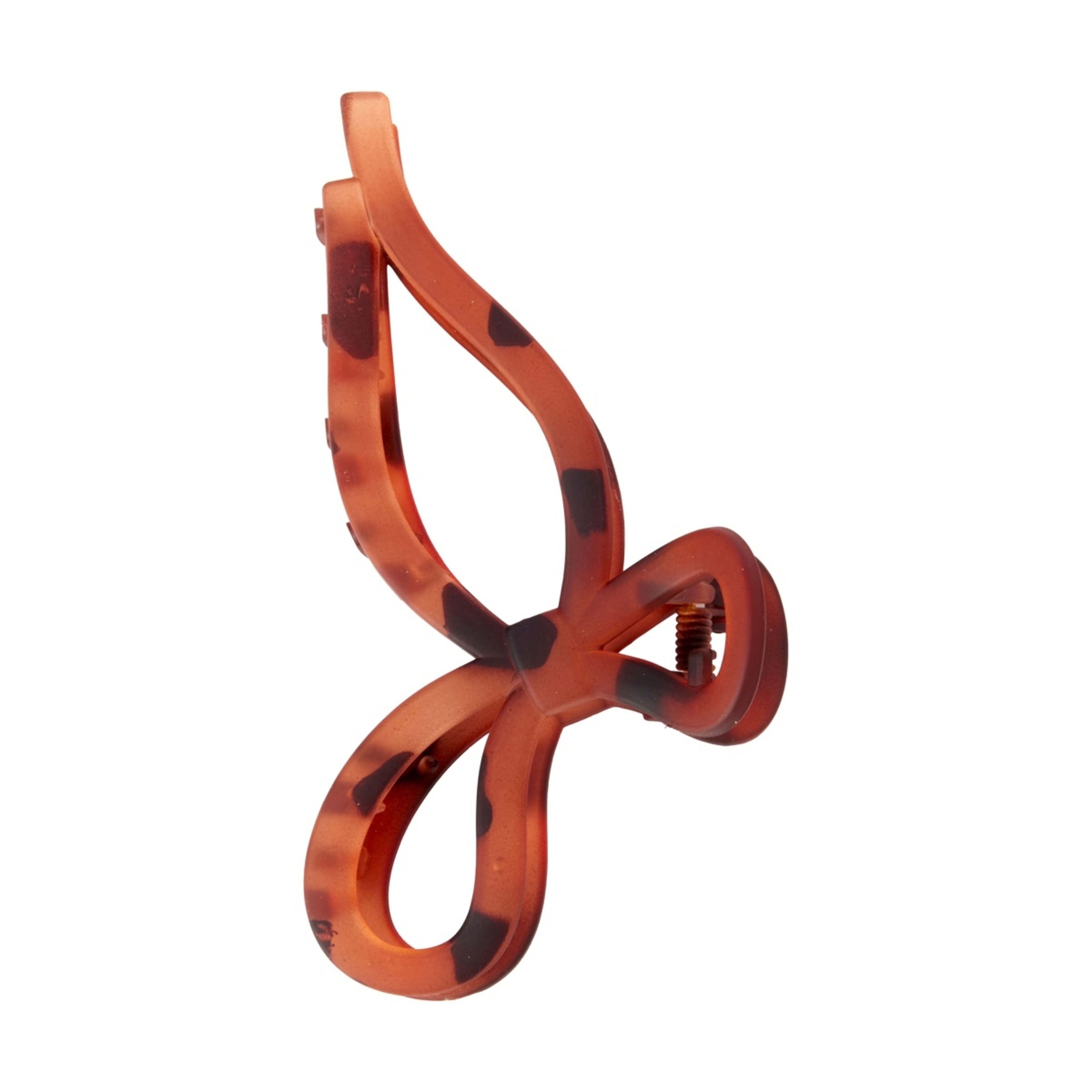 1 OXX Haircare Brown Tort Bow Claw Clip