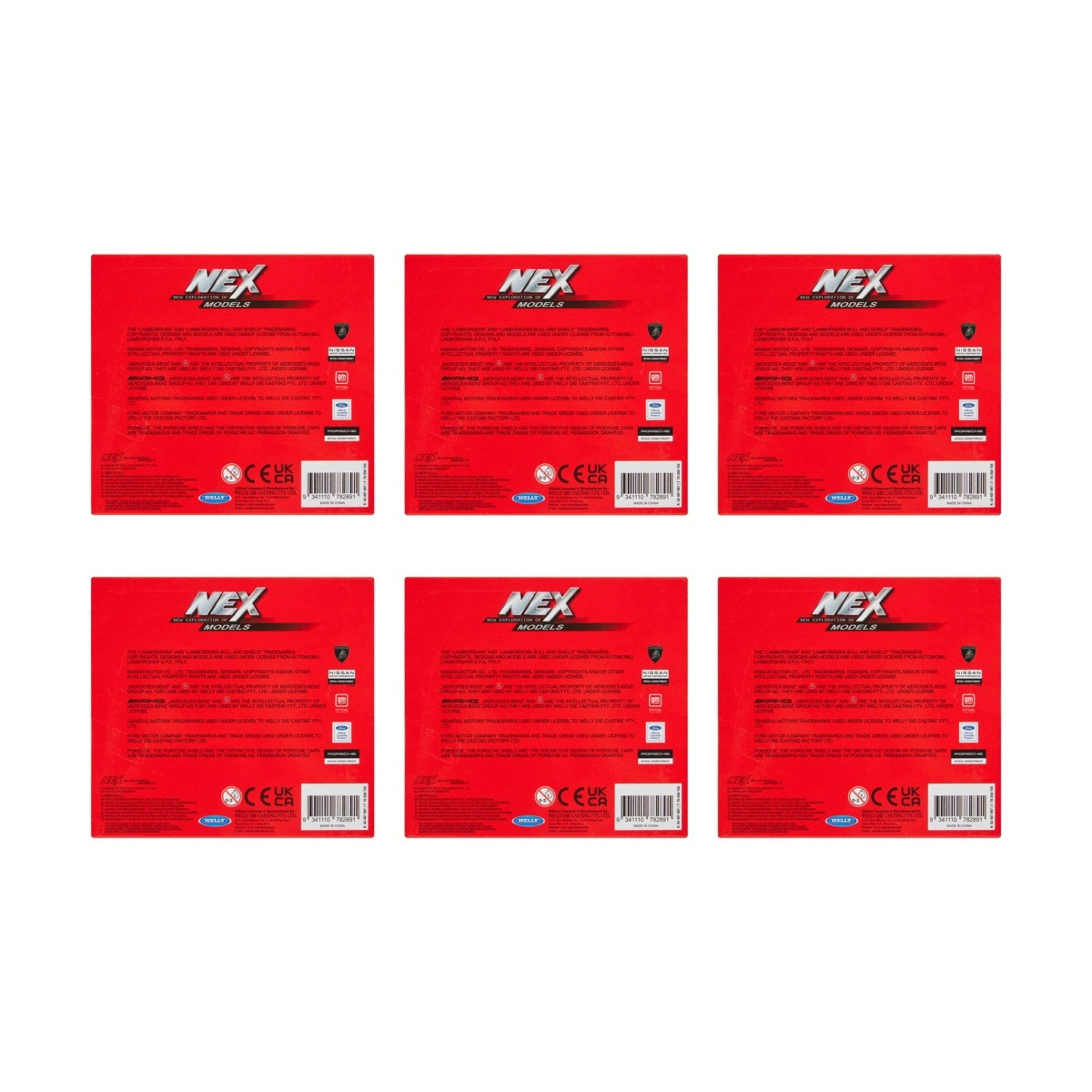 10 Welly Nex New Exploration of Models Die Cast Metal Twin Pack Vehicle - Assorted, 10 of 10