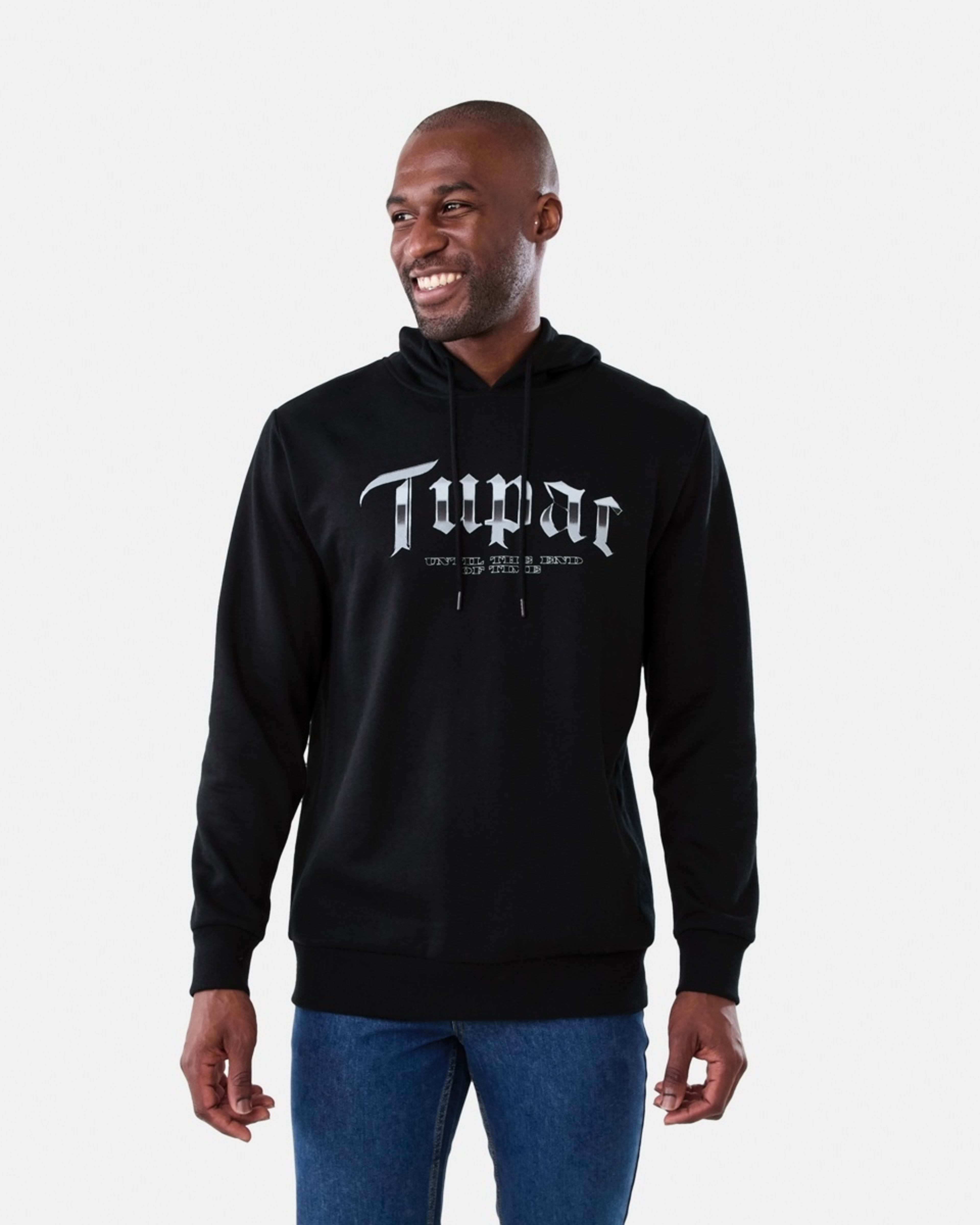 1 Tupac License Hoodie Black