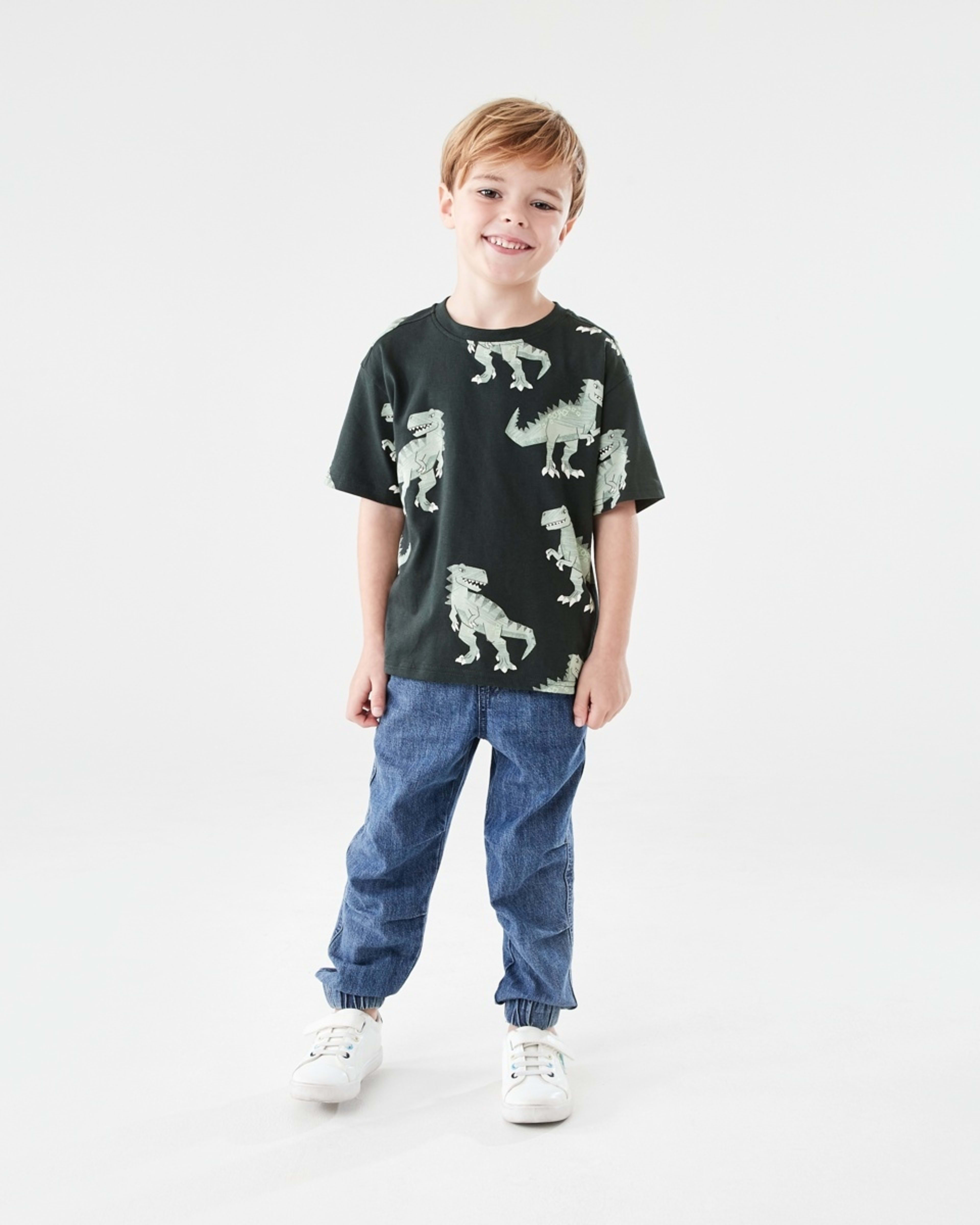 5 All Over Print T-shirt DINO DUDES WOODLAND GREY, 5 of 6