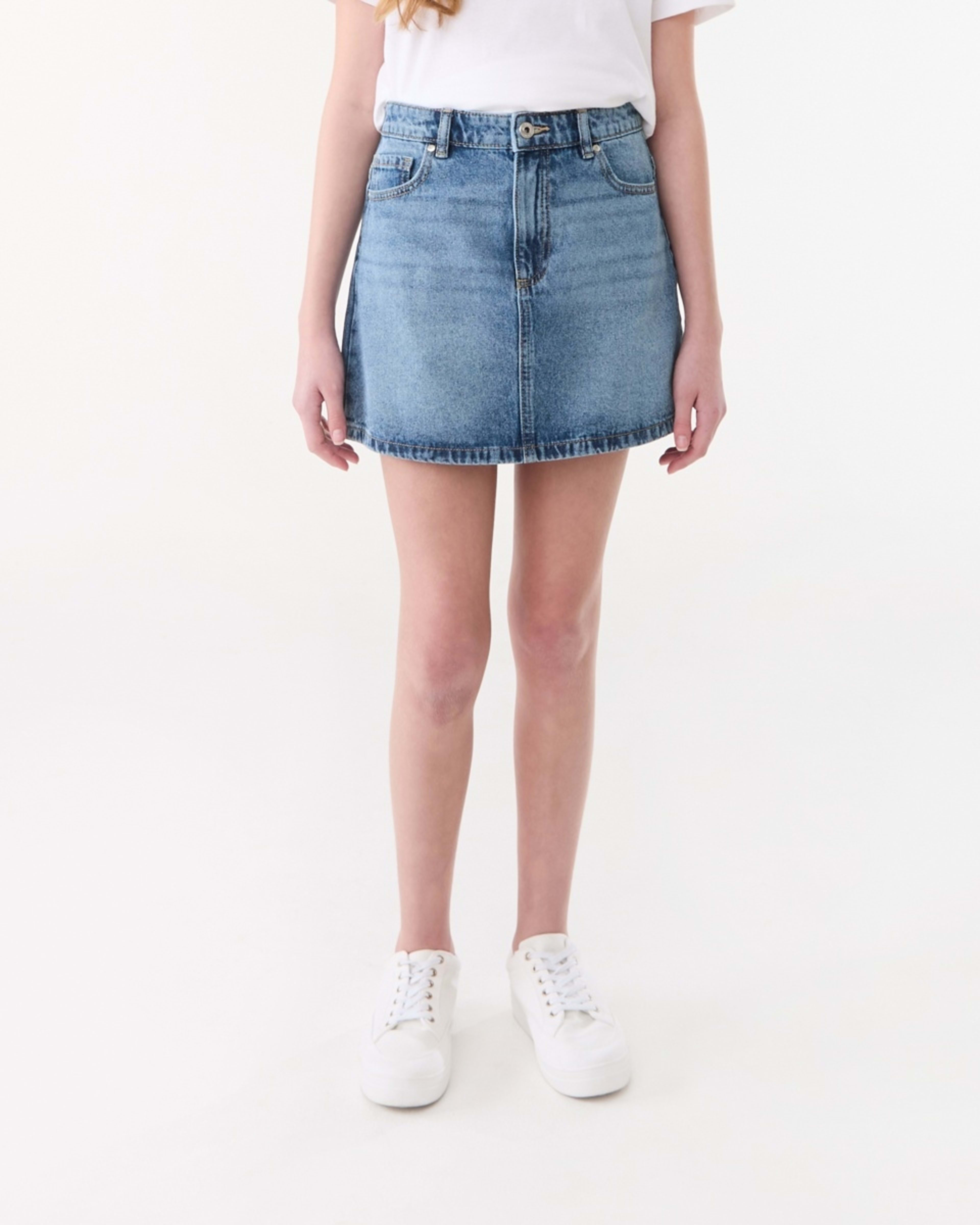 1 Denim Skirt LIGHT WASH