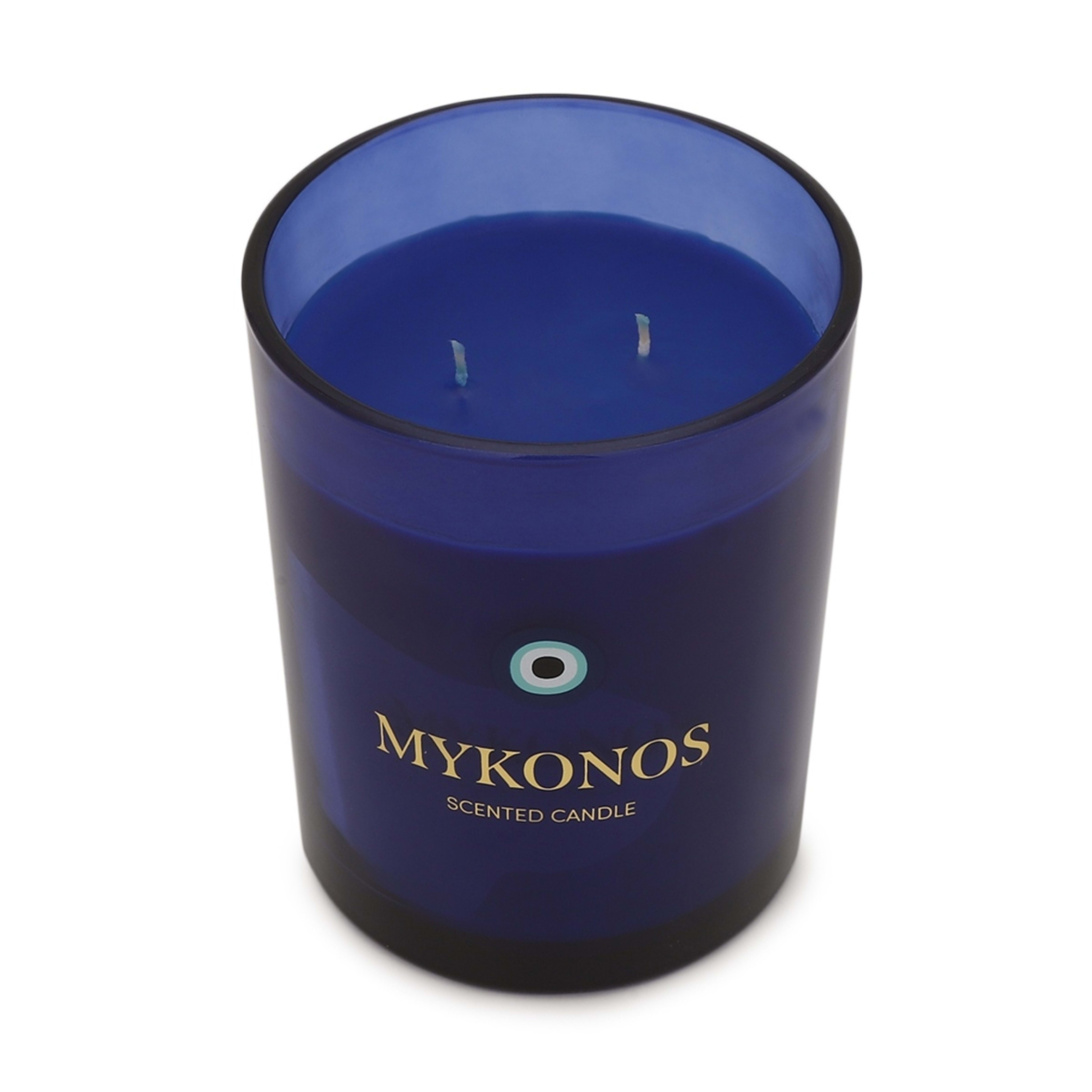 3 Mykonos Glass Candle, 3 of 6