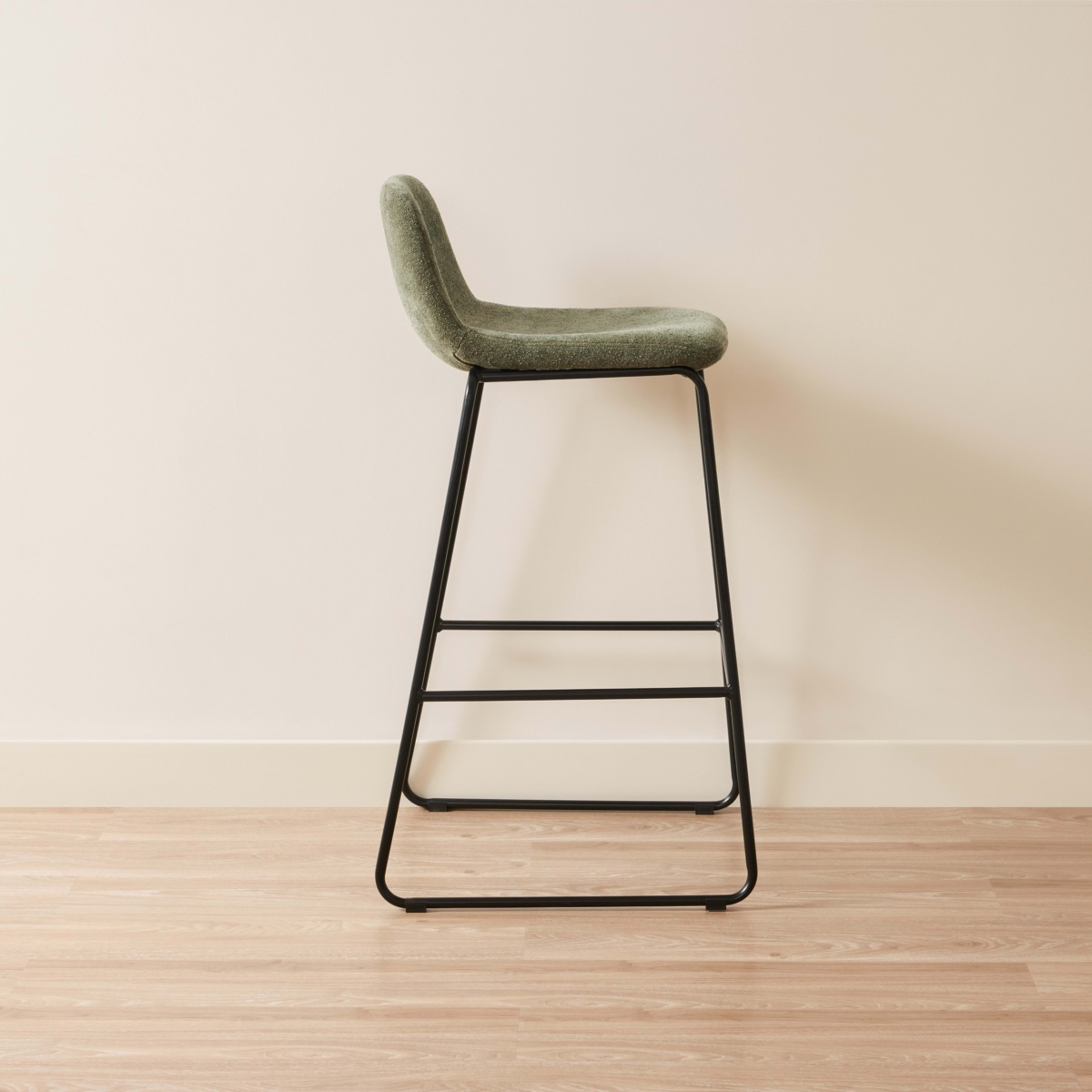 4 Chenille Stool - Green, 4 of 5