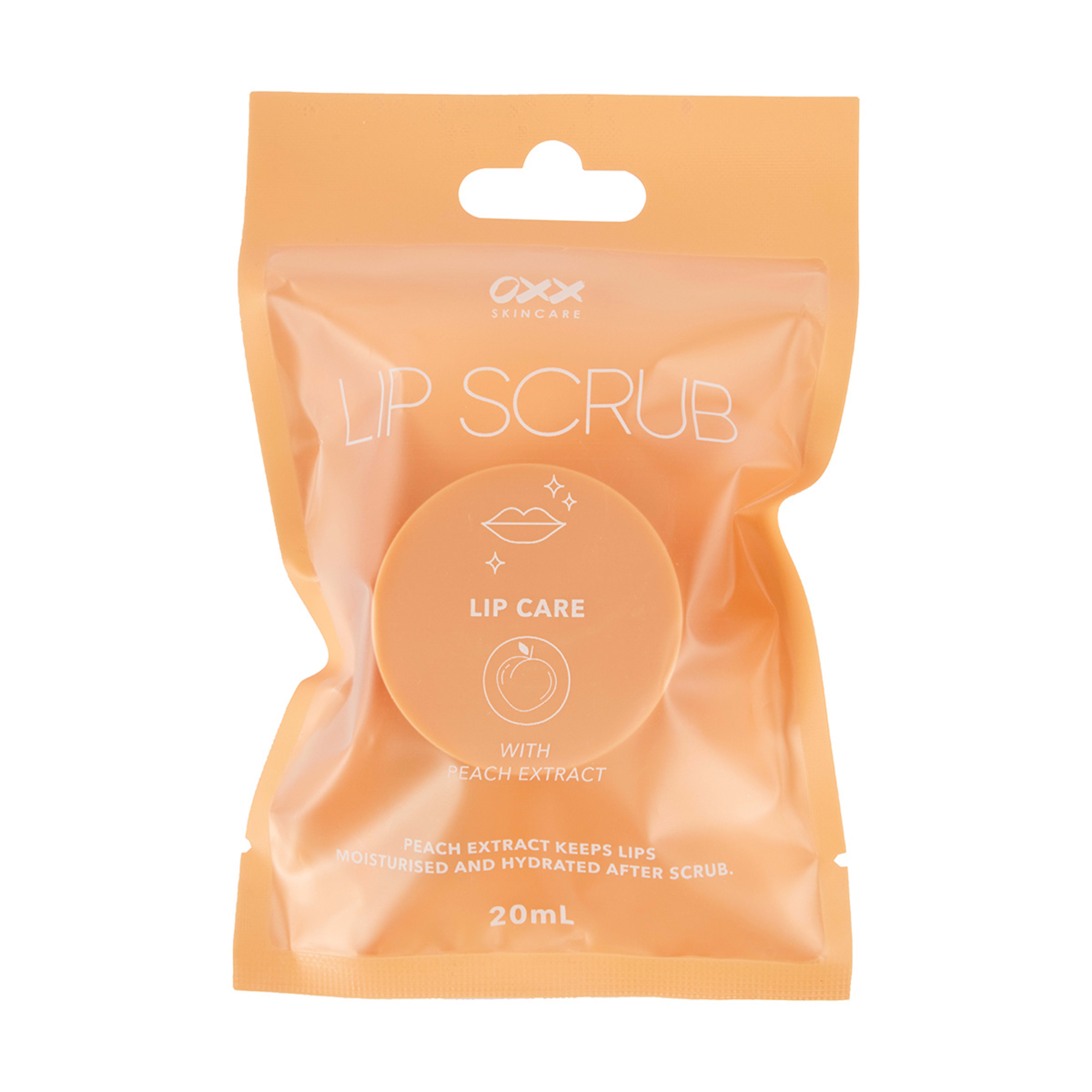 1 OXX Skincare Lip Scrub 20ml - Peach Extract