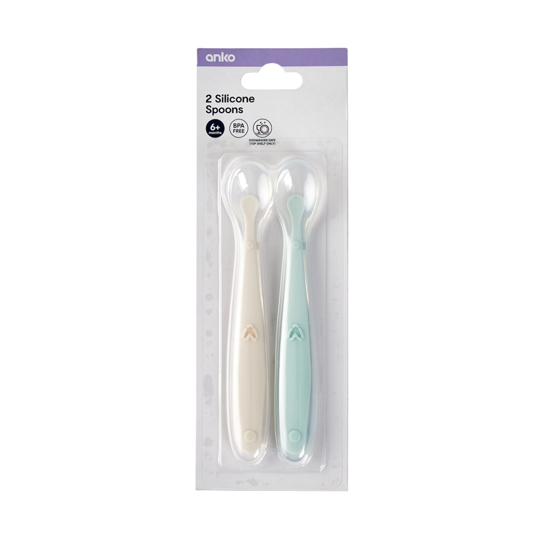 2 Pack Silicone Spoons Kmart