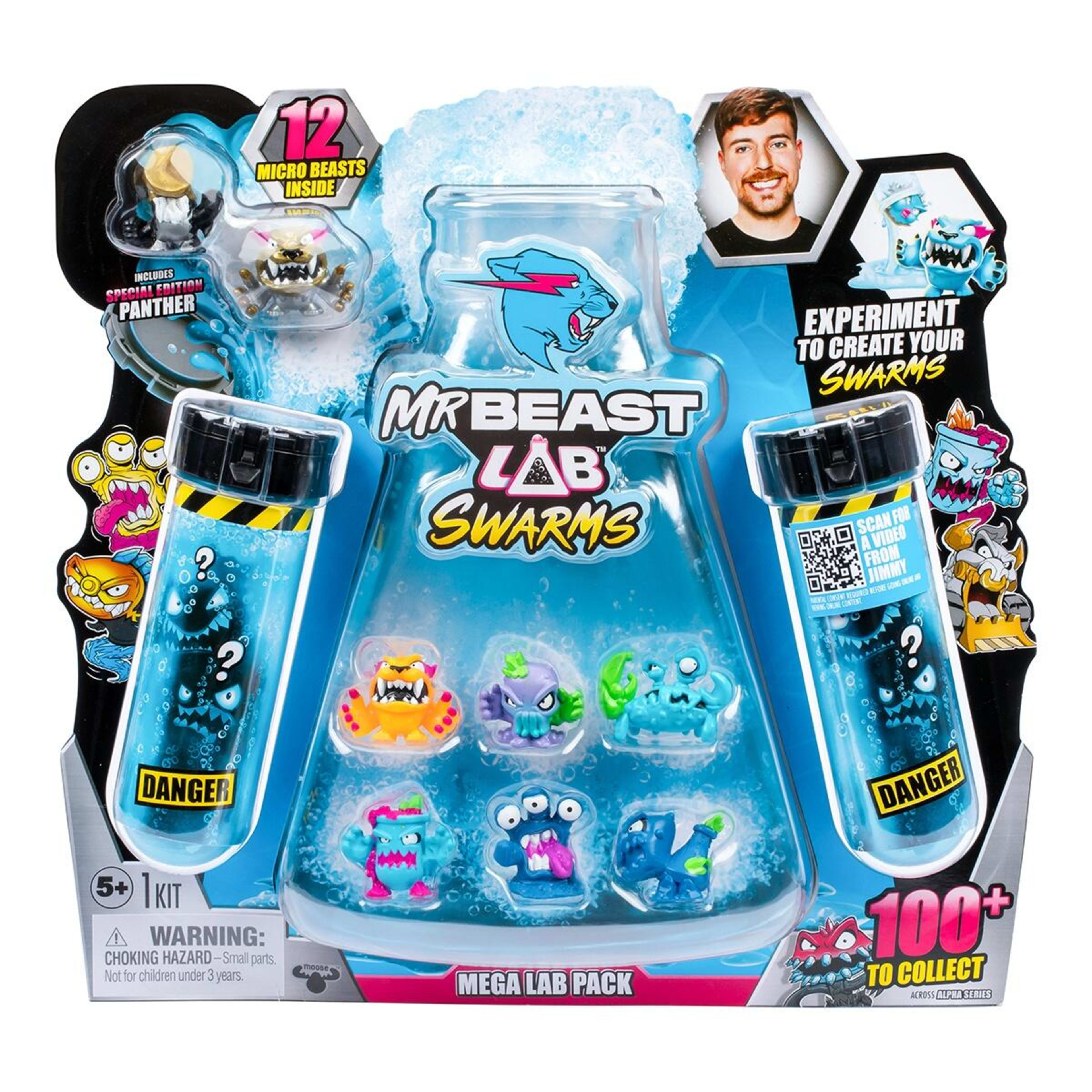1 12 Pack MrBeast Lab Swarms Atomic Series Mega Lab Playset - Assorted