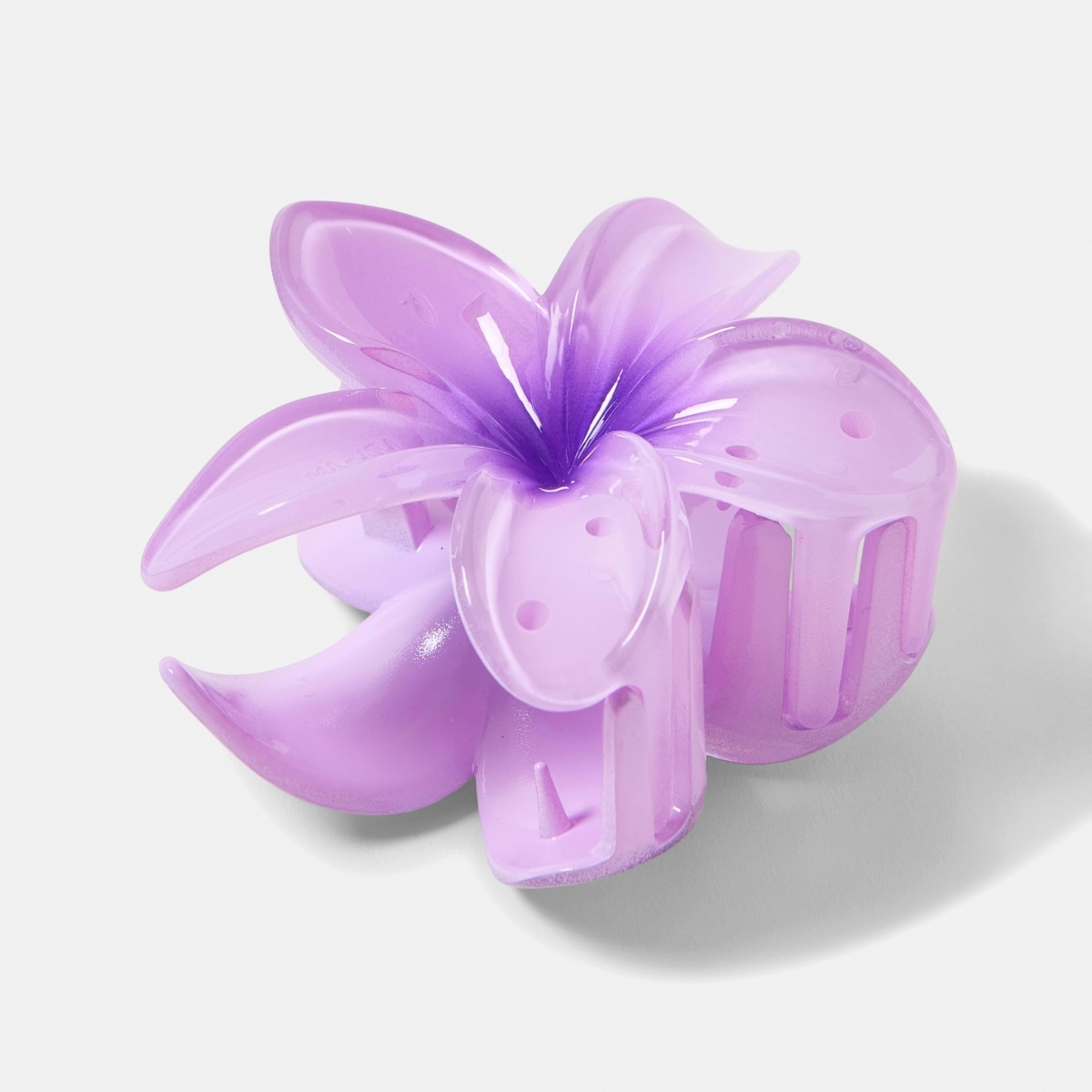 2 Purple Frangipani Claw Hair Clip, 2 of 4