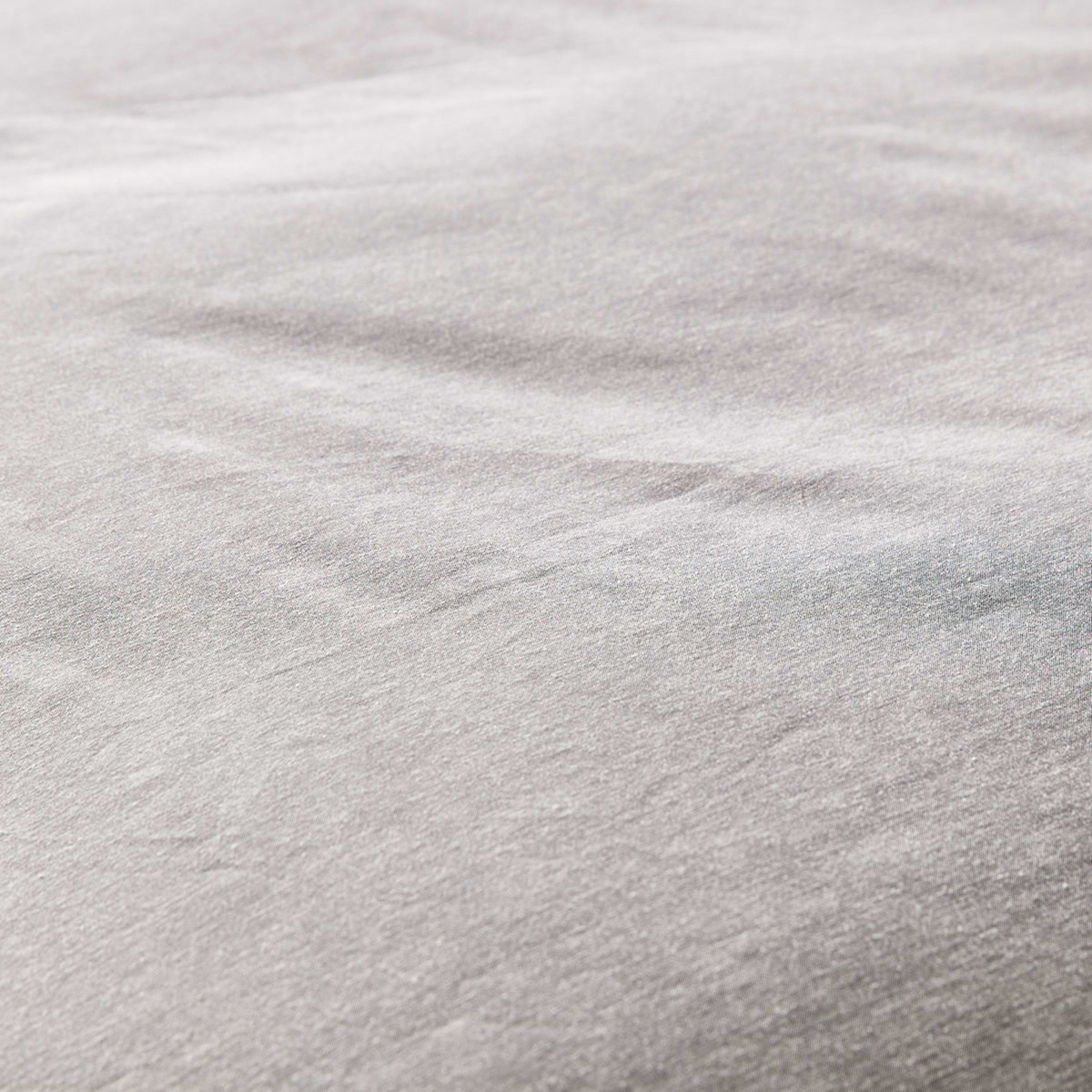 5 Billy Cotton Rich Reversible Quilt Cover Set - Double Bed, Grey, 5 of 10