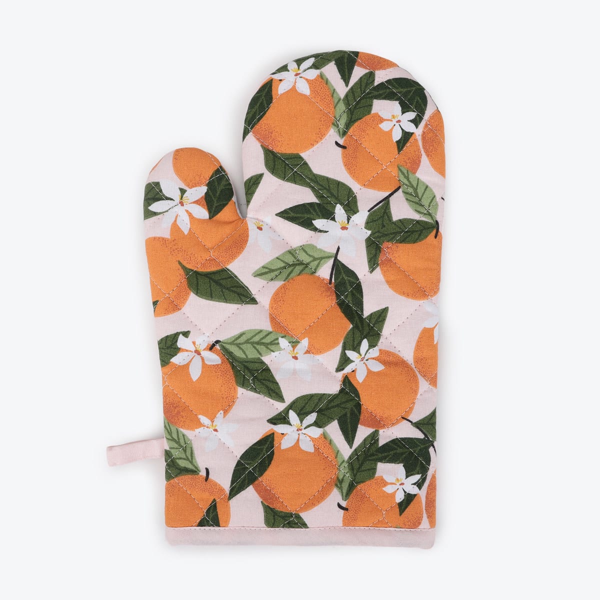 orange oven glove